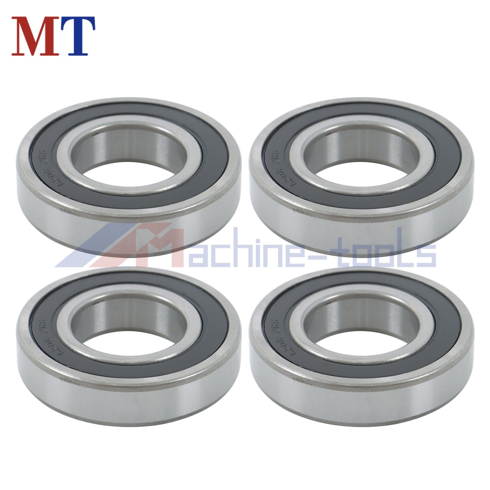 6208-2RS Deep Groove Ball Bearings 4pcs 40x80x18mm Sealed