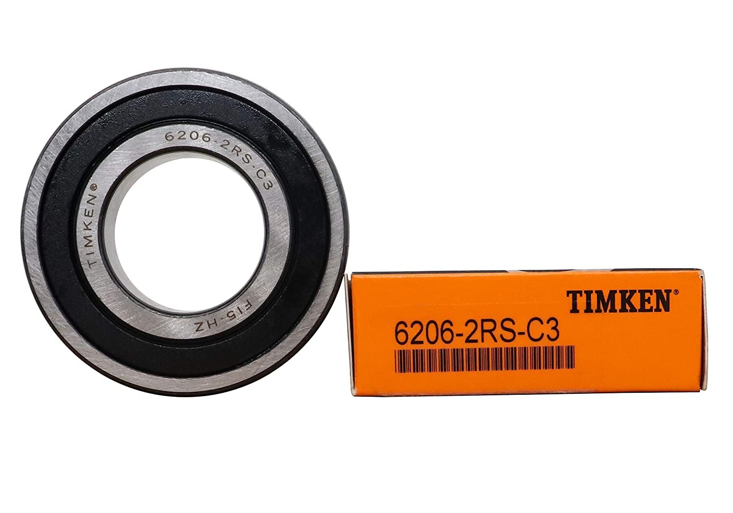 (Qty.10)TIMKEN 6206-2RS C3 30X62X16MM 6206RS Double Rubber Seal Bearings