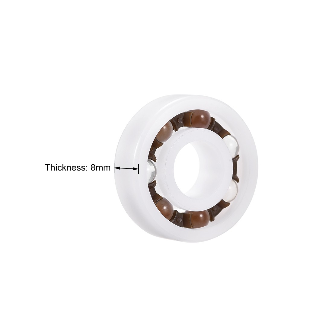 6000 Plastic Bearings 10x26x8mm Glass Ball Nylon Cage 10pack