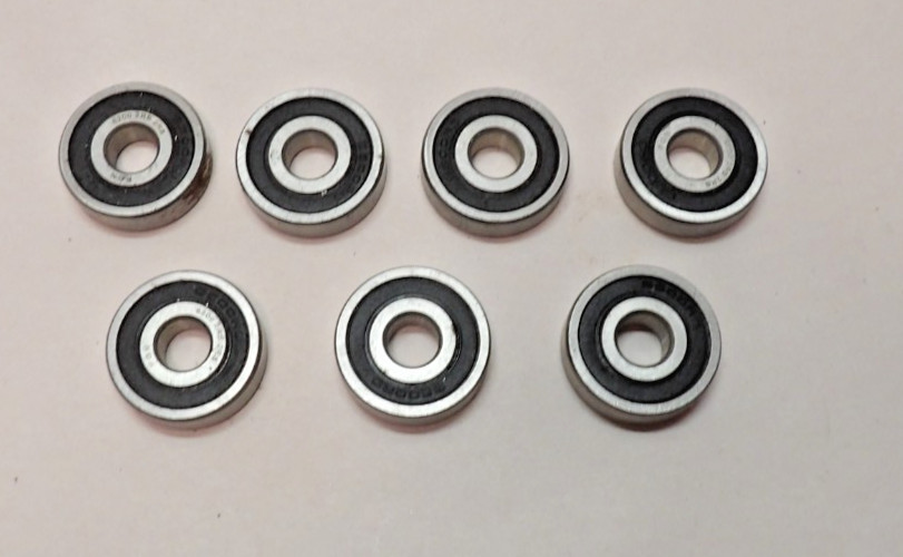 (7) 6200-2RS Premium Rubber Seal Ball Bearing 10x30x9, 6200 2RS 6200rs