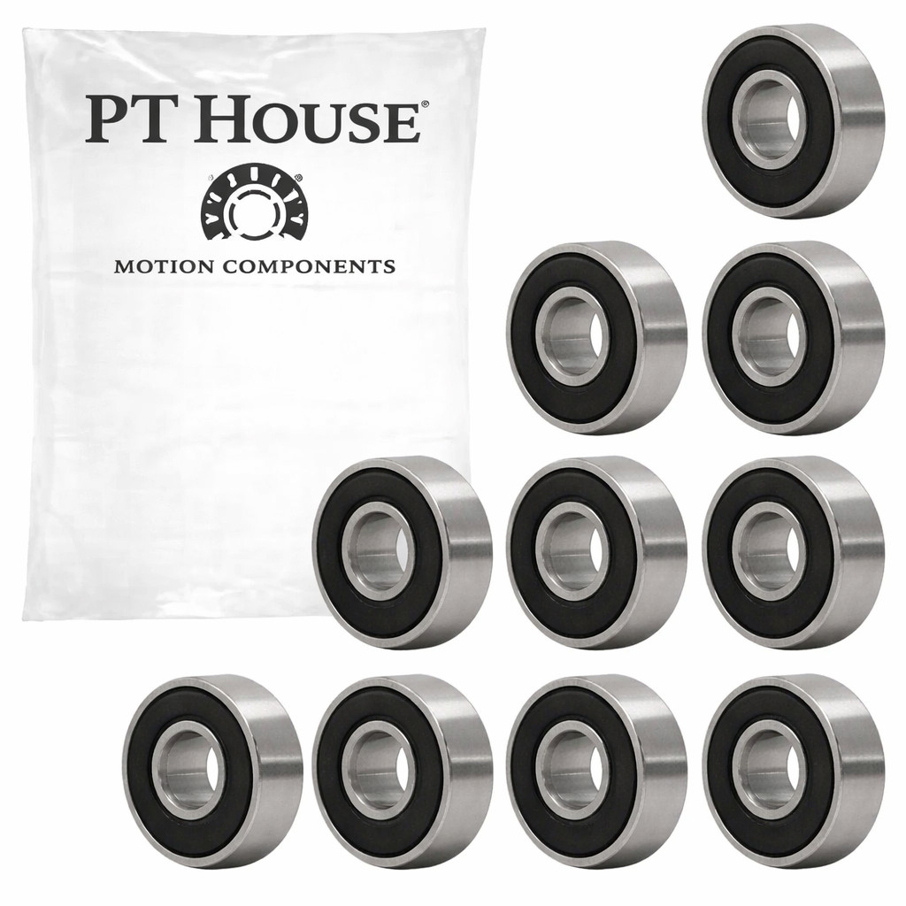 625-2RS – 10x28x8mm Deep Groove Ball Bearing Double Sealed Chrome Steel 10 Pcs