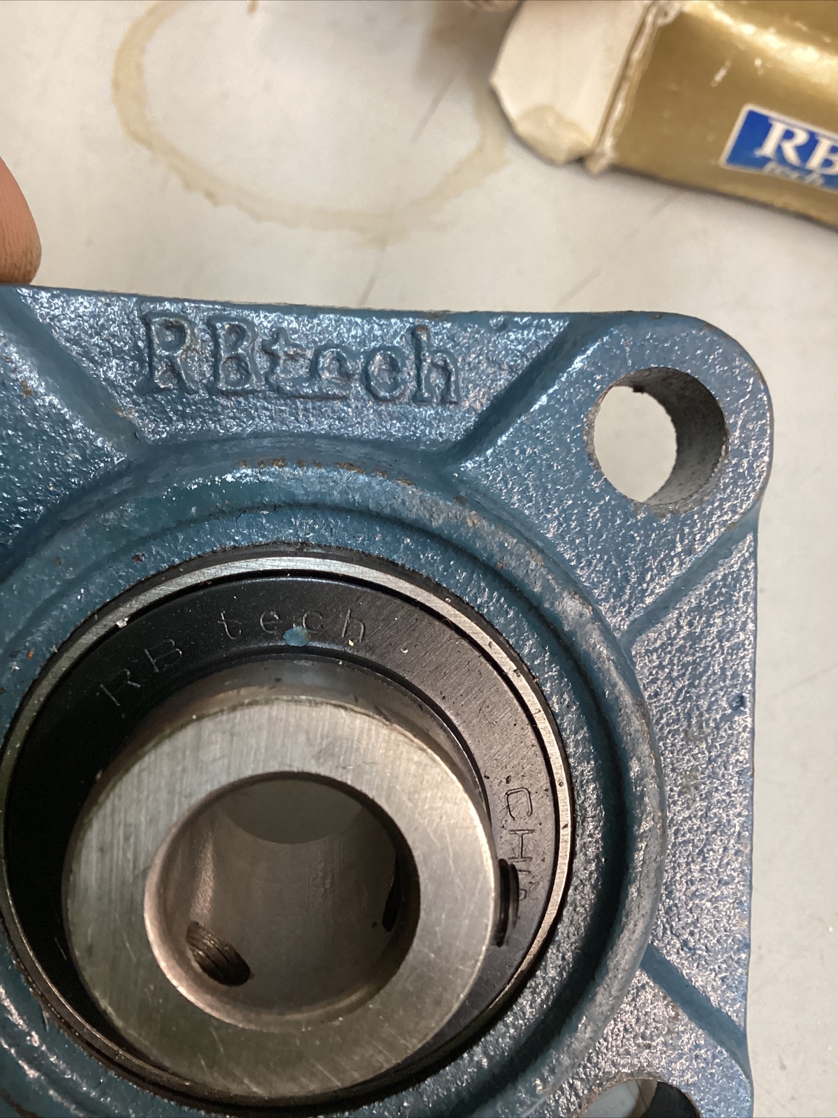 RB Tech 4 Hole Flange Bearing #UC202-10, Flange F202