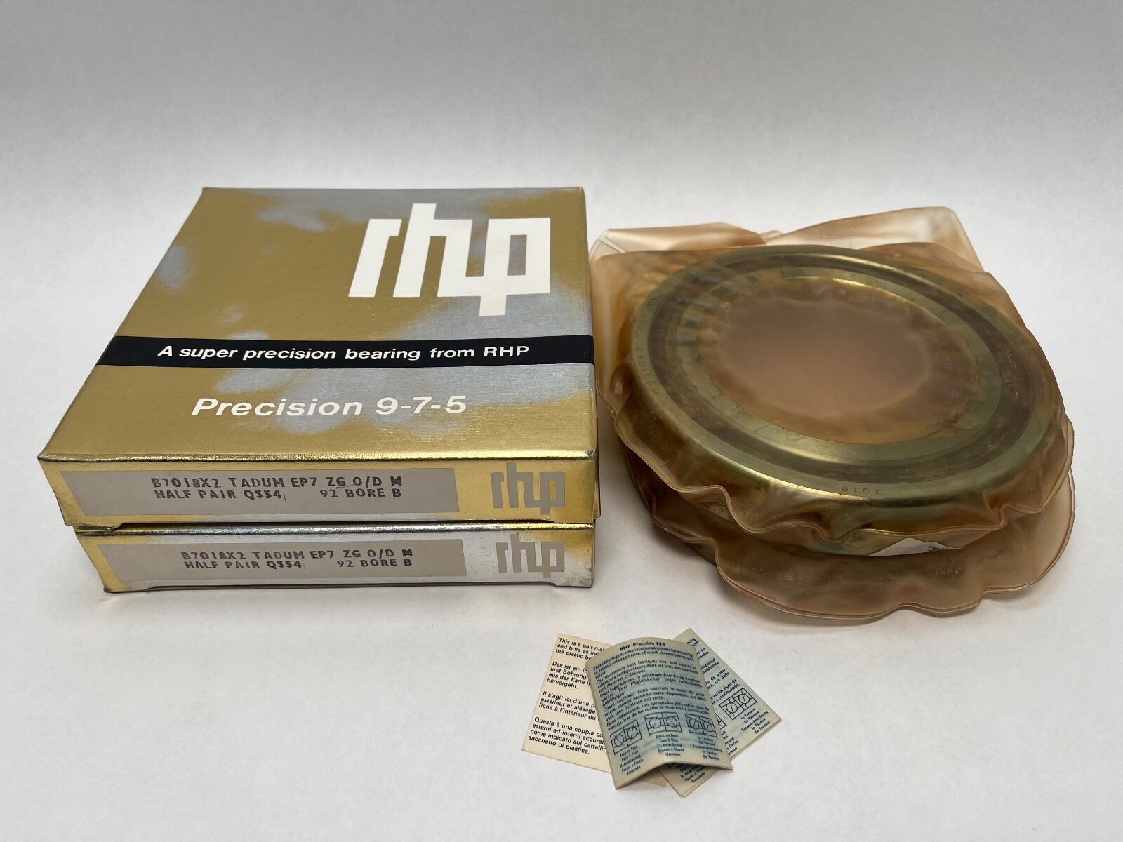 RHP 7018CTDUMP4 Bearing 90x140x24 mm 7018C 7018-C-T-DUM-P4 England 2 Pcs