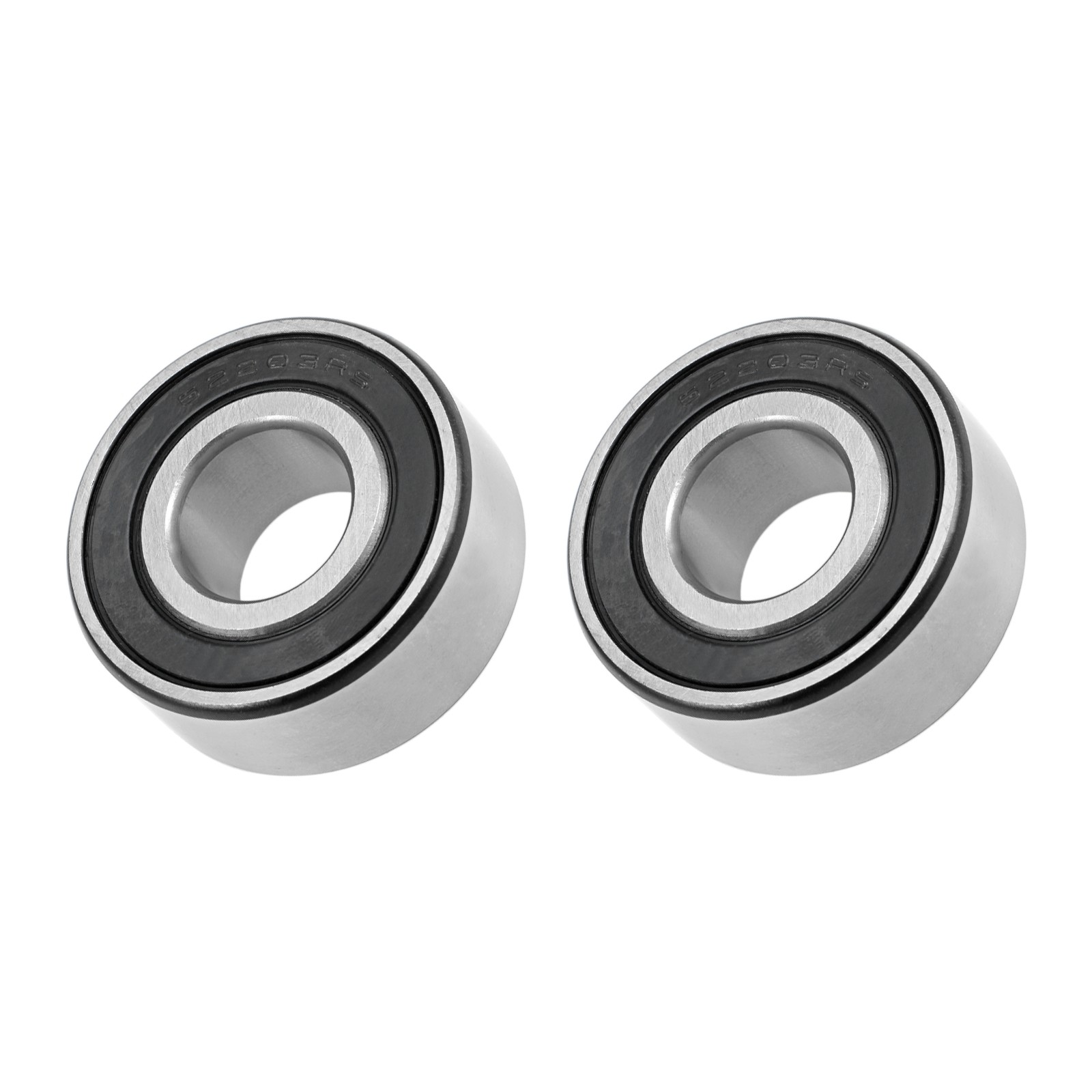 Deep Groove Ball Bearings 62203-2RS 17x40x16mm 2Pcs Chromium Steel Double Sealed