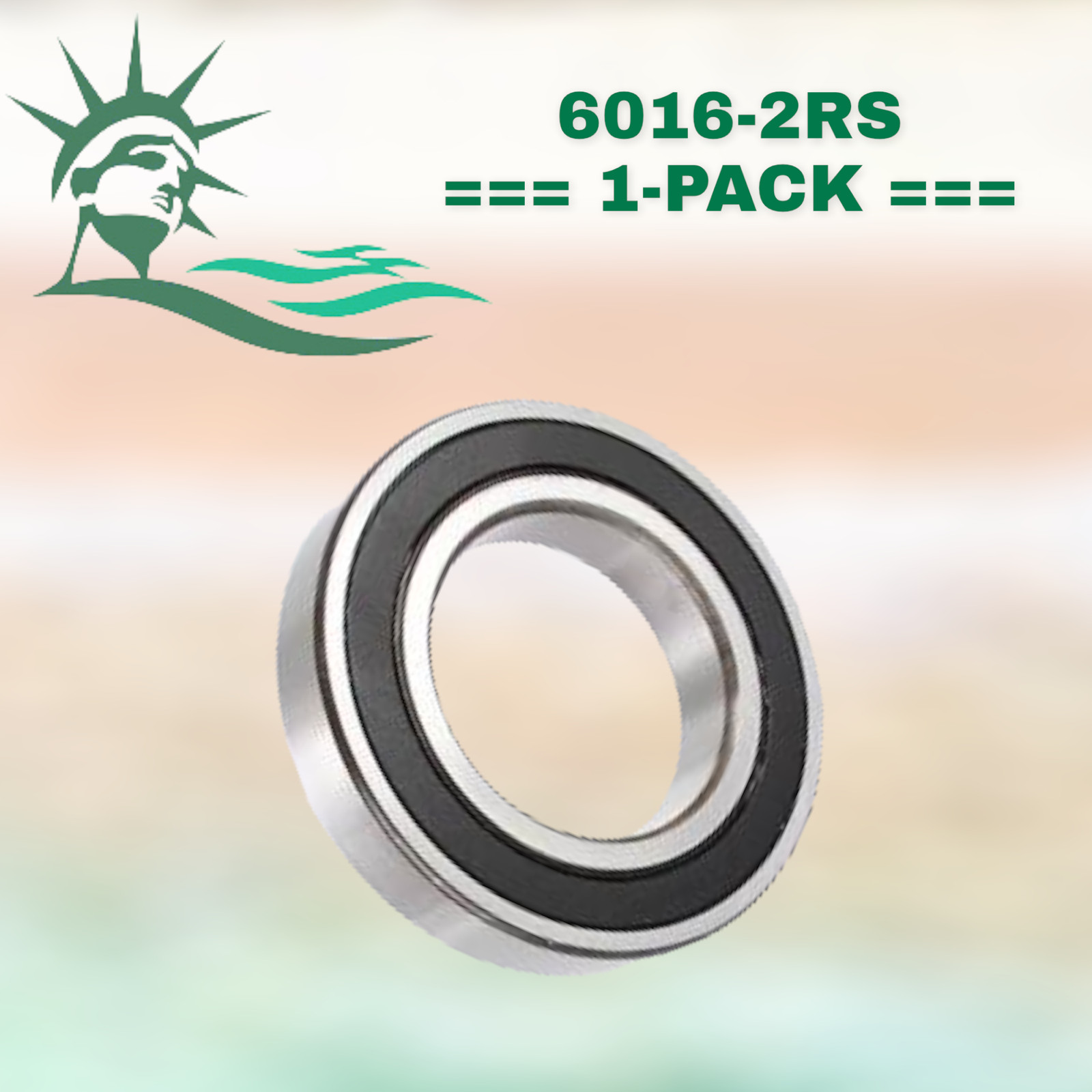 6016-2RS WJB Radial Ball Bearing W/2 Seals (R6S5C-R11S1F)