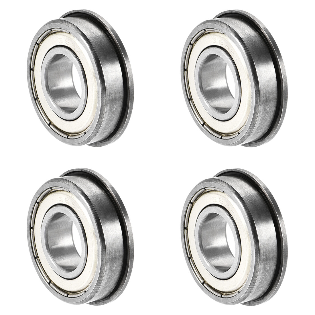 FR8ZZ Flange Ball Bearing 1/2″x1-1/8″x5/16″ Double Shielded Bearings 4 pack