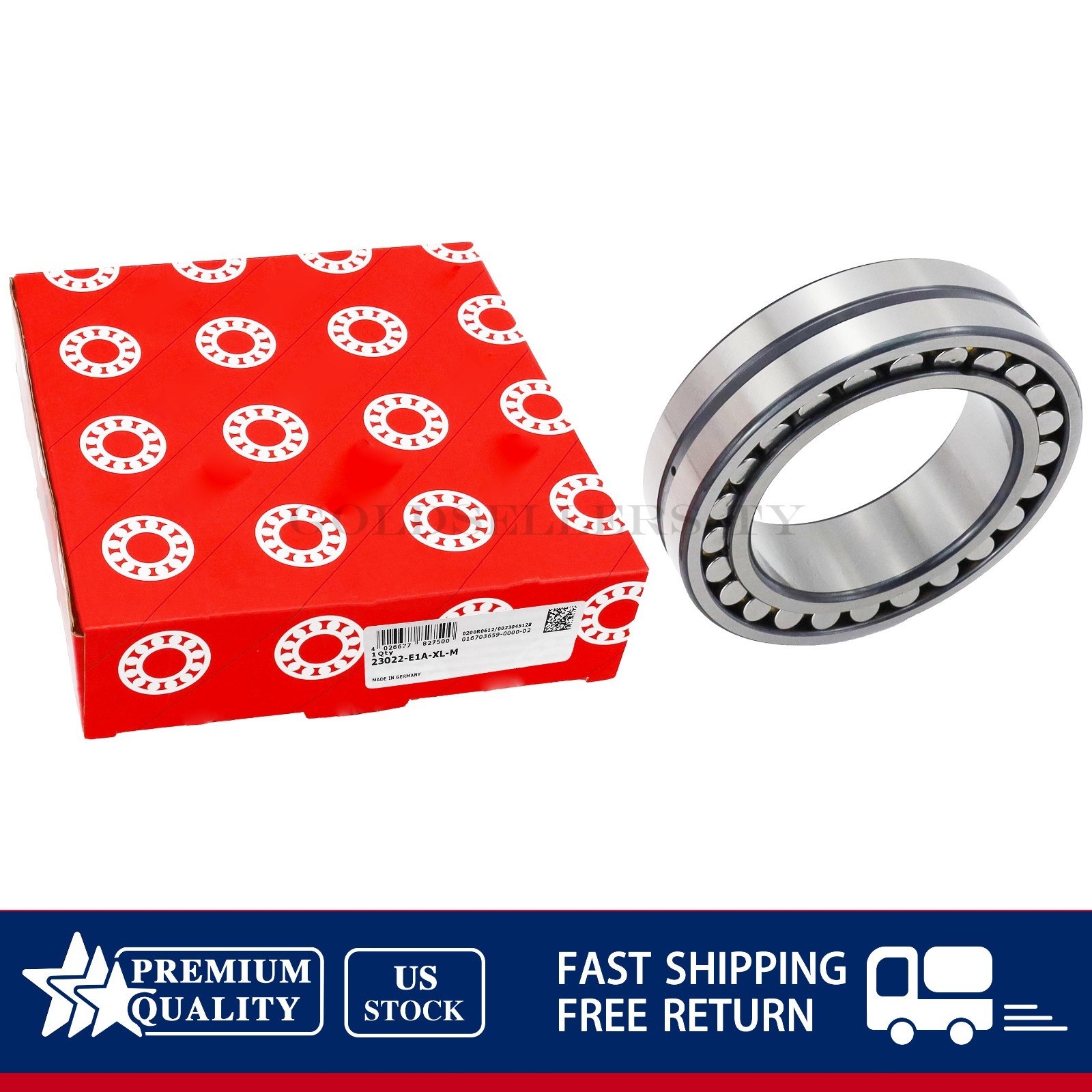 NEW For FAG 23022-E1A-XL-M Spherical Roller Bearing 110x170x45mm US