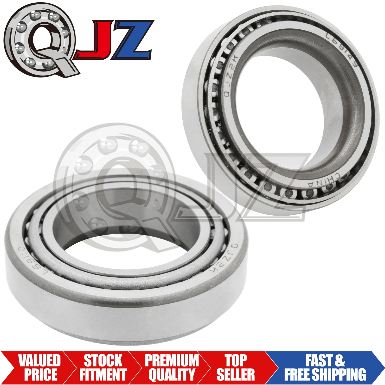 [2-Pack] L68149-L68110 Tapered Roller Bearing Set 1.378 in x 2.328 in x 0.625 in