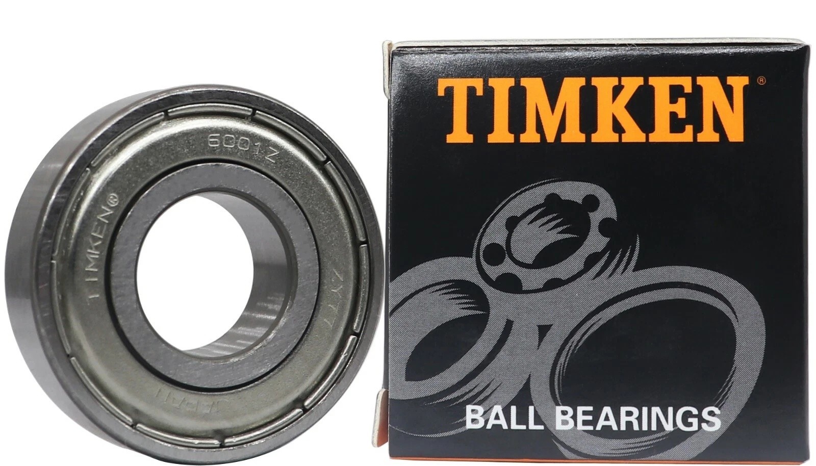 1PCS Brand New TIMKEN 6001-ZZ 12X28X8MM Double Metal Seal Ball Bearings