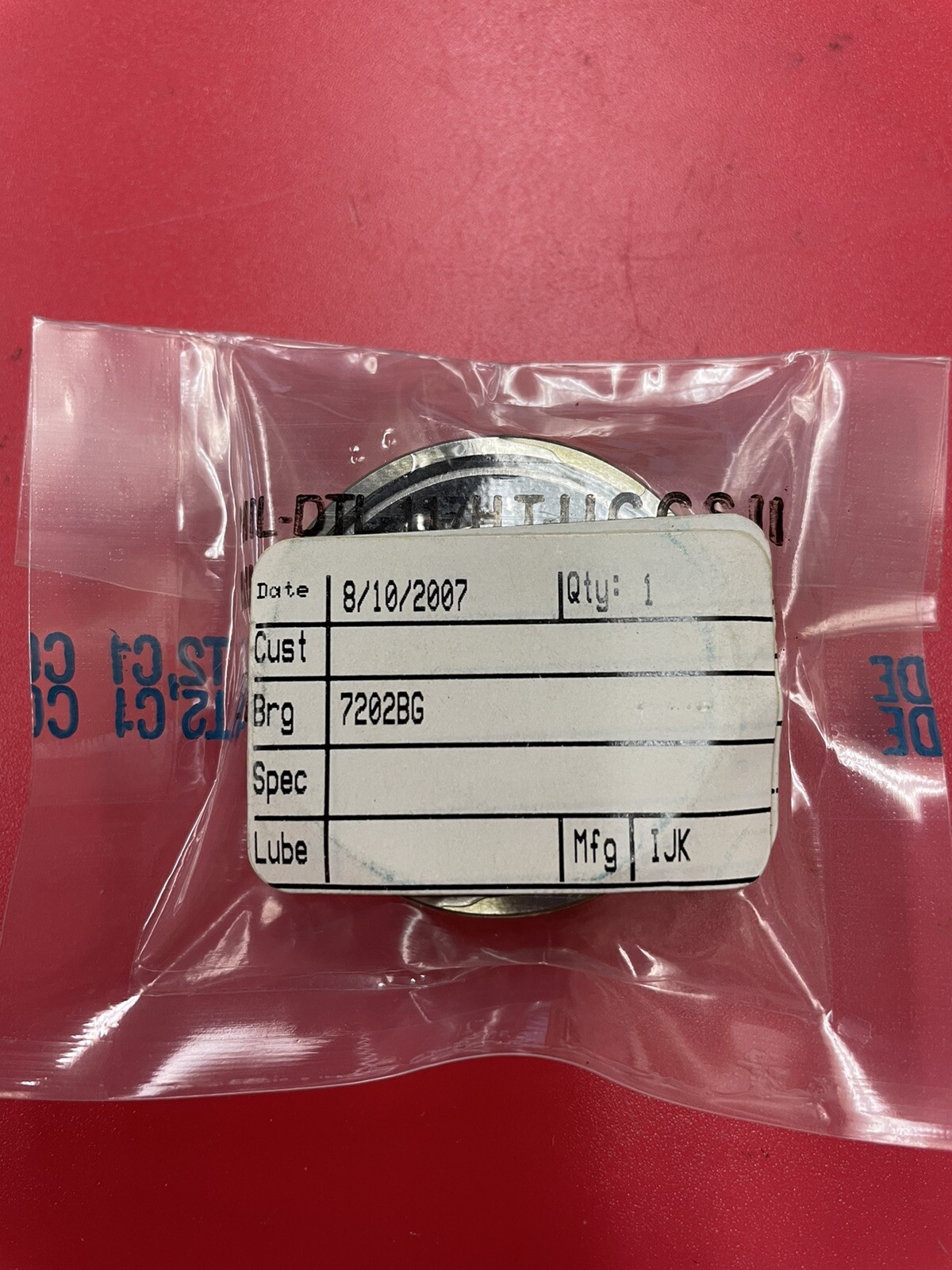 7202BG IJK, Ang Contact Bearing, 15x35x11mm, New Sealed in Bag!