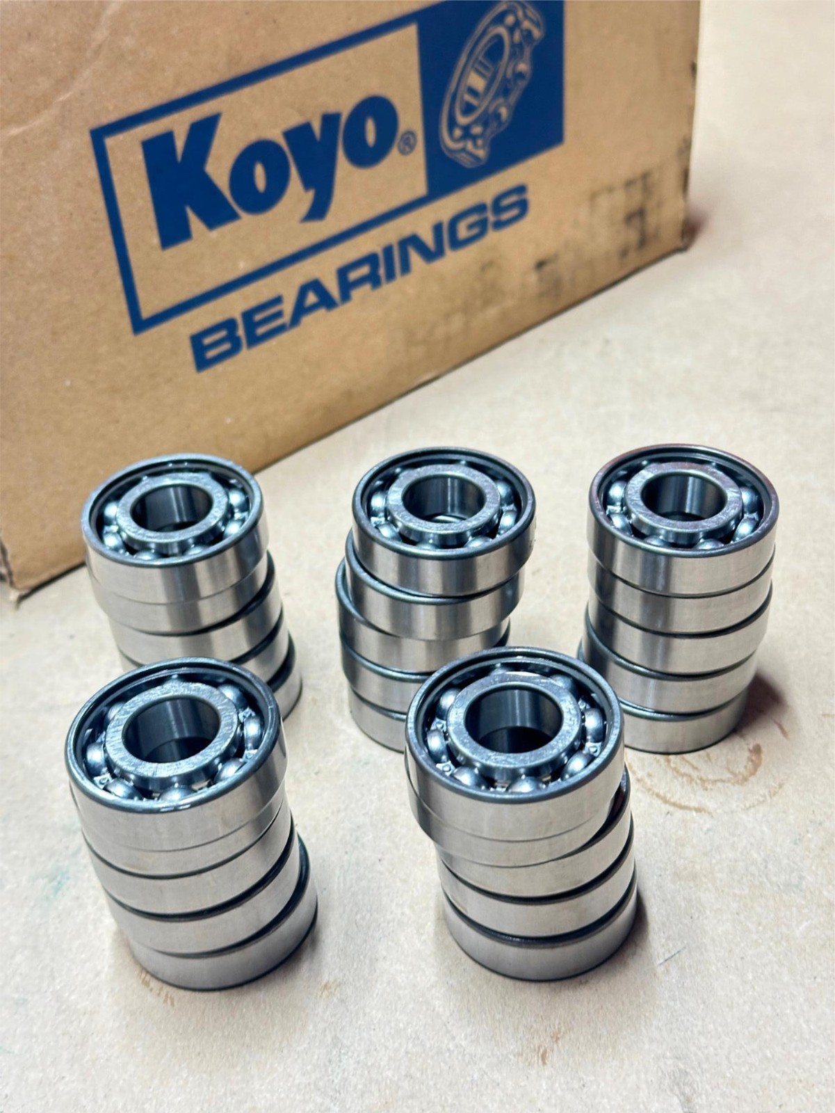 25Pack KOYO Japan 6203C3 Deep Groove Open Ball Bearing 40mm x 12mm x 17mm