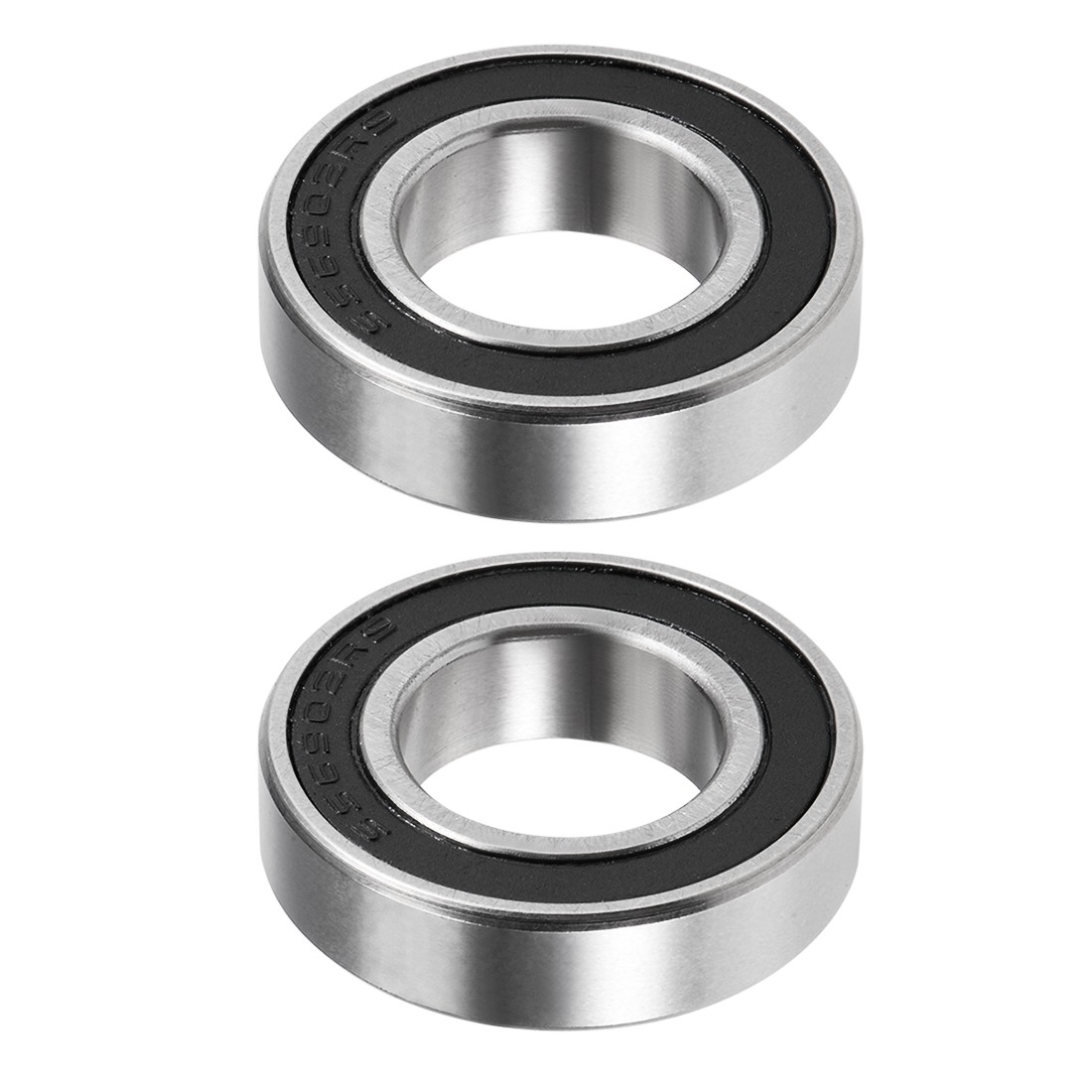 S6902-2RS Deep Groove Ball Bearings Double Sealed 440C Stainless Steel,2pcs