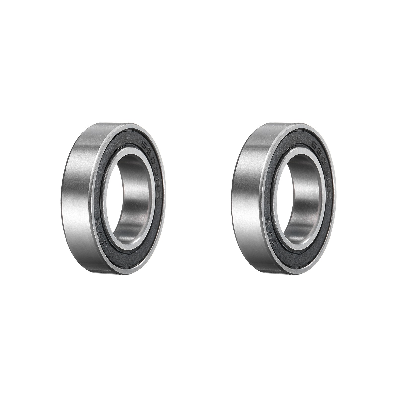 6903-2RS Ball Bearing 2pcs 17mmx30mmx7mmZ2 Double Rubber Seal, Black