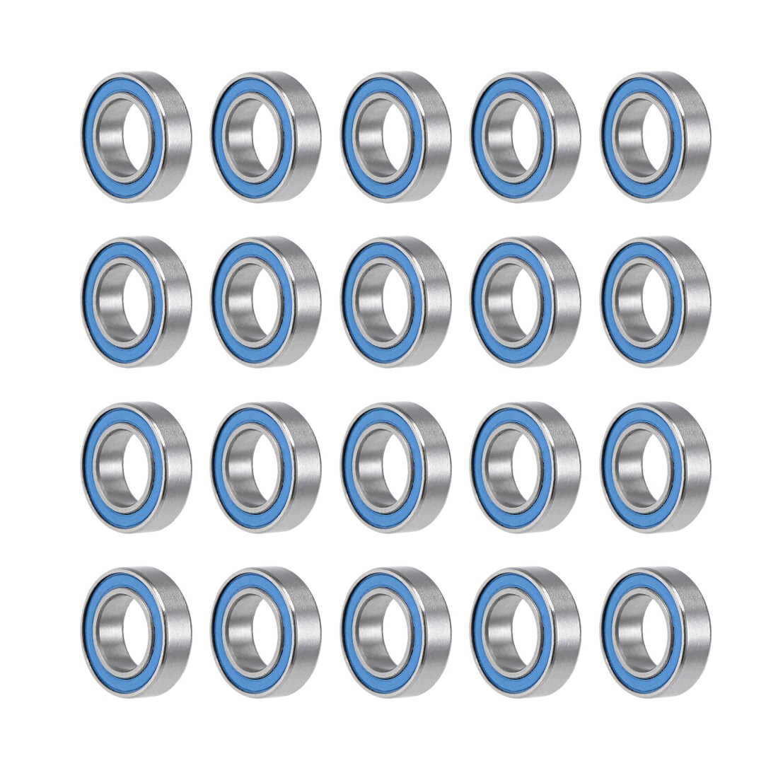 20Pcs Z2 8x14x4mm Ball Bearings Double Sealed Chrome Steel