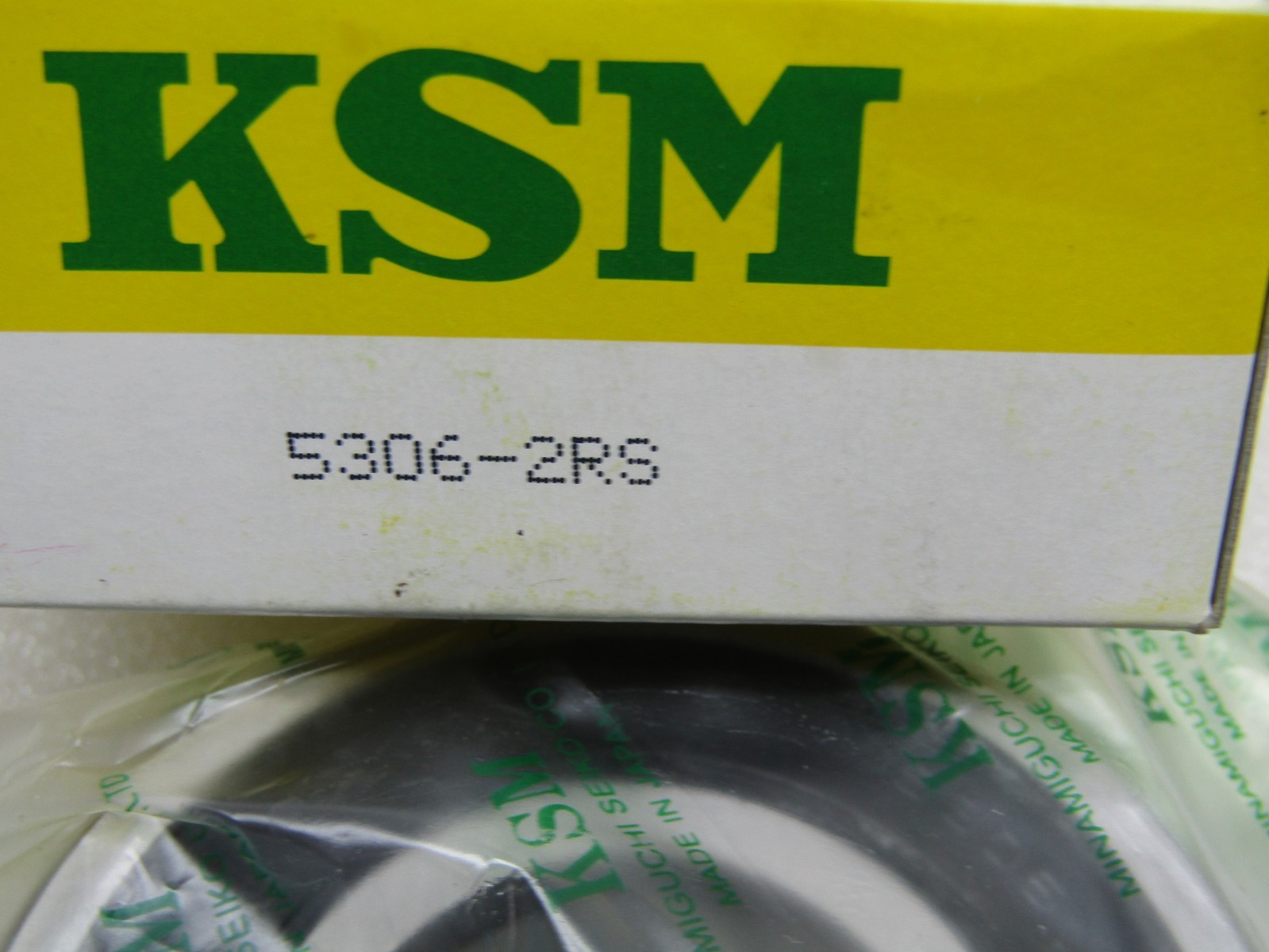 KSM Japan 5306-2RS 30mm X 72mm X 1.3125″ Sealed Angular Contact Bearing