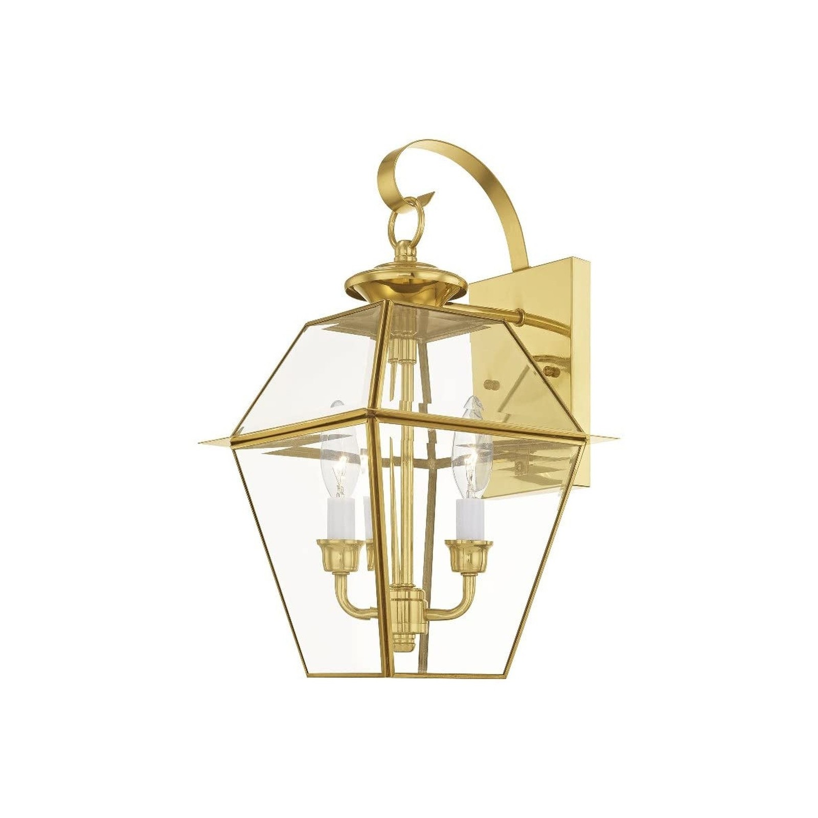 Livex Lighting 2281-07 Westover 2-Light Outdoor Wall Lantern, Bronze, 16.5″ x…