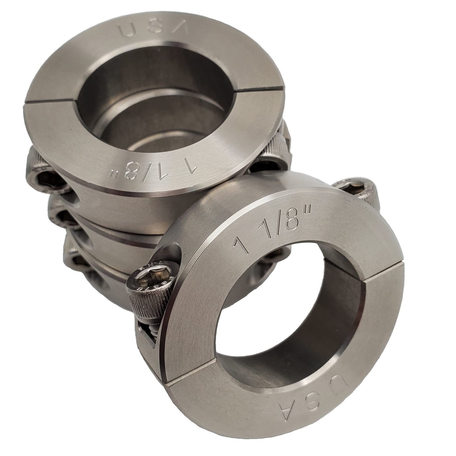 1.125″ Bore Diameter – Clamping Two Piece Shaft Collar – 303 Stainless Steel …