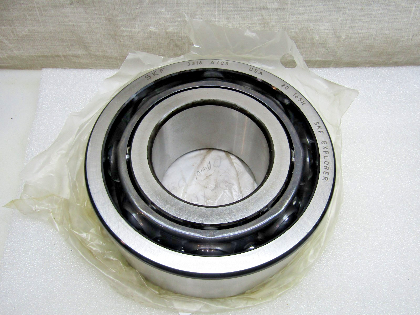 SKF 3316 A/C3 80mm X 170mm X 2-11/16″ Angular Contact Bearing Made in USA