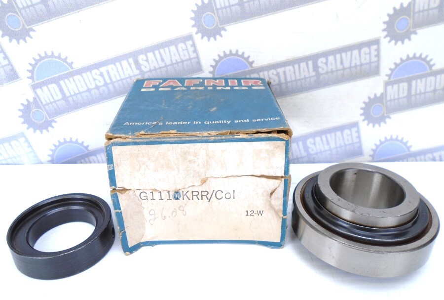 Fafnir – G1110KRR + Col – Insert Bearing w/ COLLAR – 42.86mm x 85mm x 22mm (NIB)