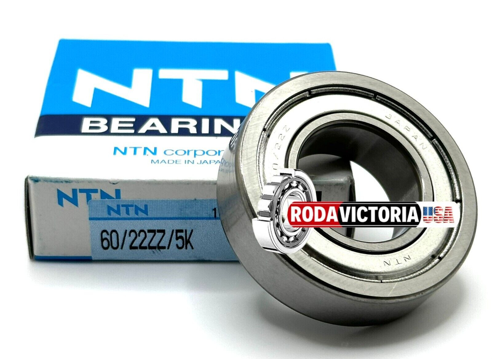 NTN 60/22 ZZ/5K BALL BEARING, METAL SHIELDED 22x44x12mm