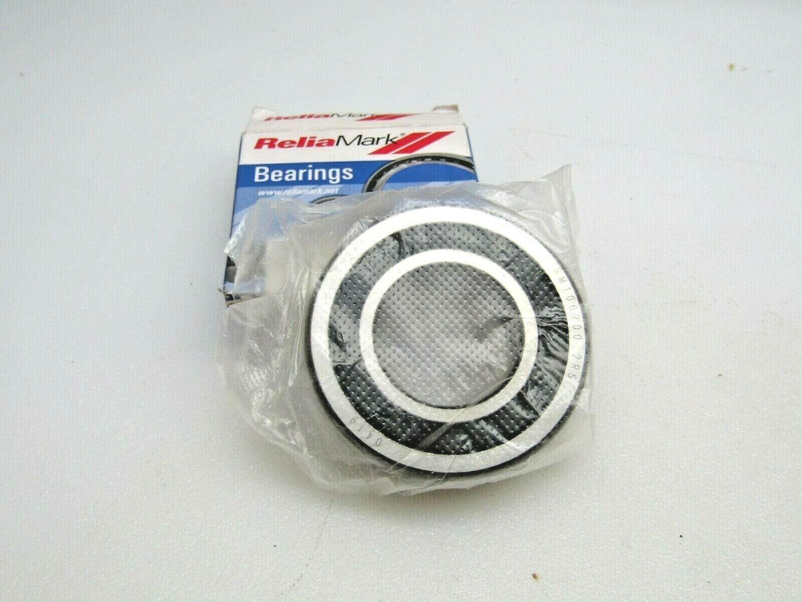 RBC ReliaMark RM 100200-2RS 1641-2RS 1″ x 2″ x 9/16″ Sealed Bearing