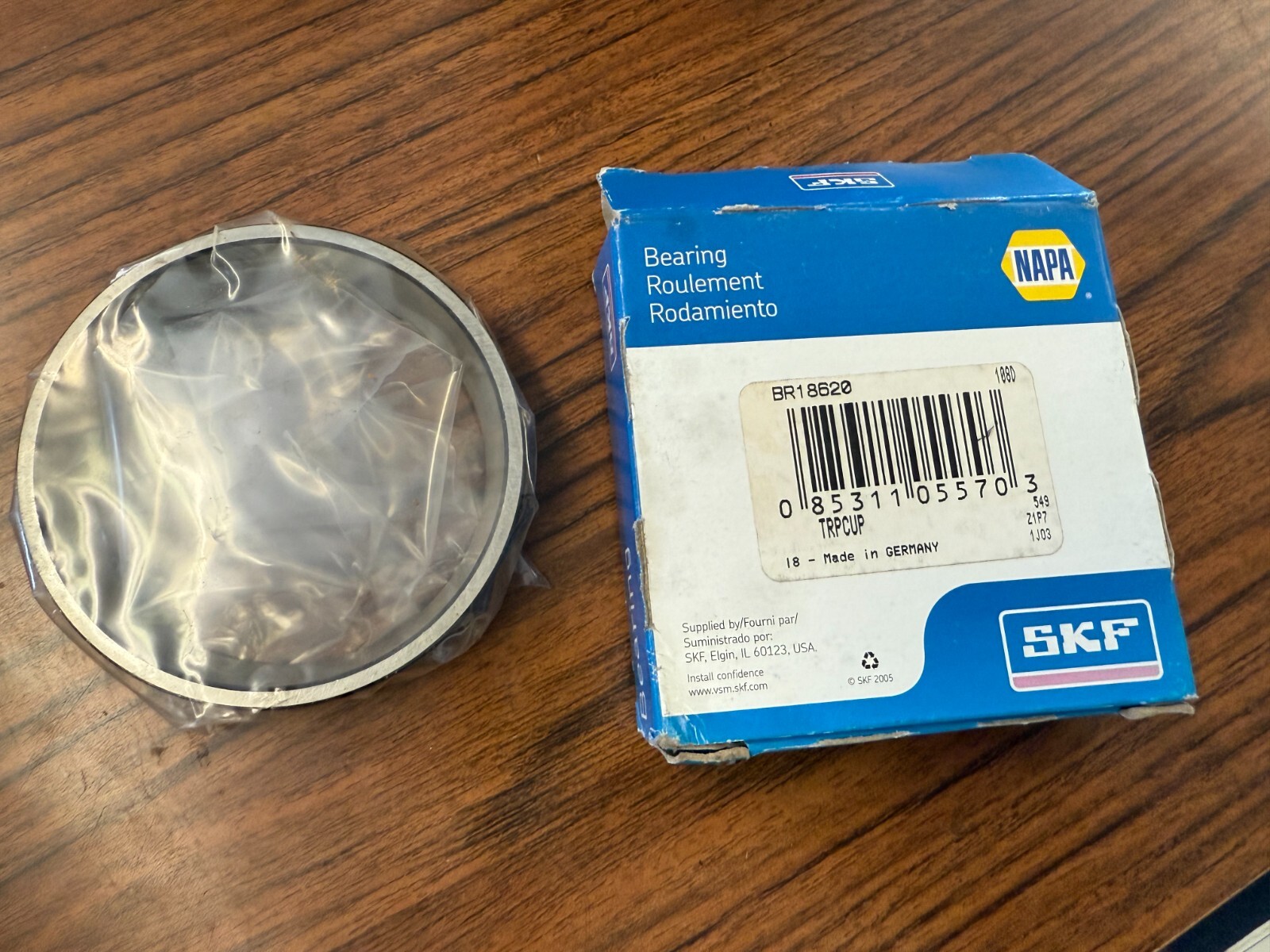 PAIR of NOS Napa Inner Wheel Bearing Cup ~ # BR18620 ~ Front Wheel SKF 2-Boxes