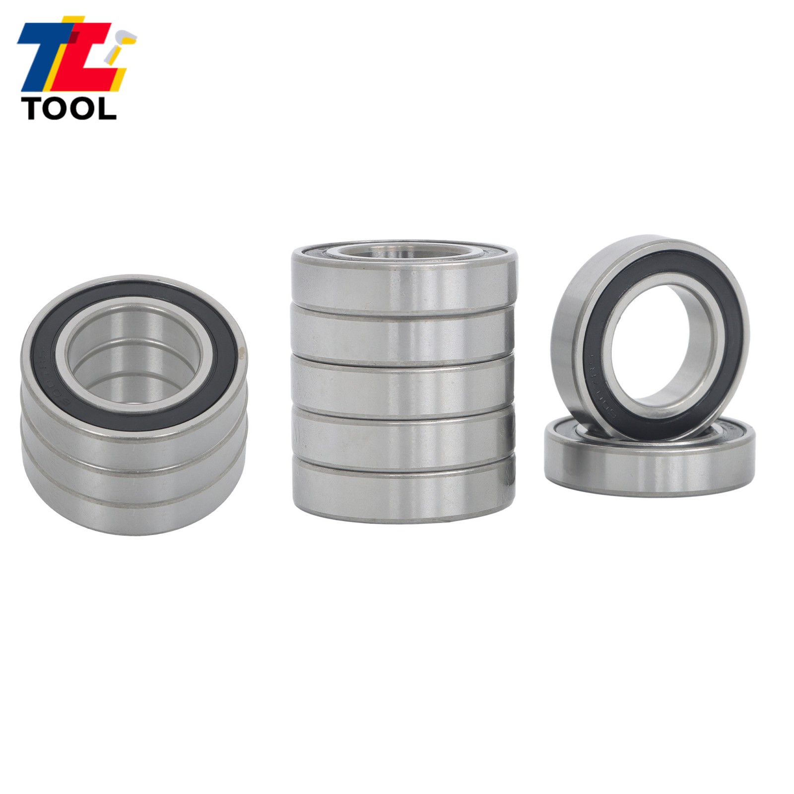 Industrial 6007-2RS Bearings 10pcs 35x62x14mm Double Sealed