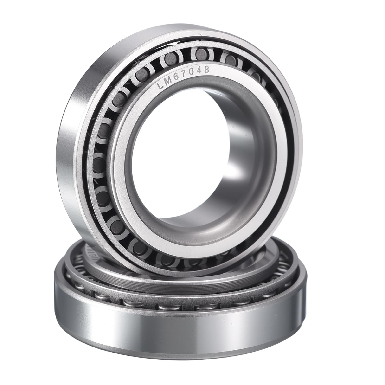 2 Pack LM67048/10 Tapered Roller Bearing Cone and Cup Set