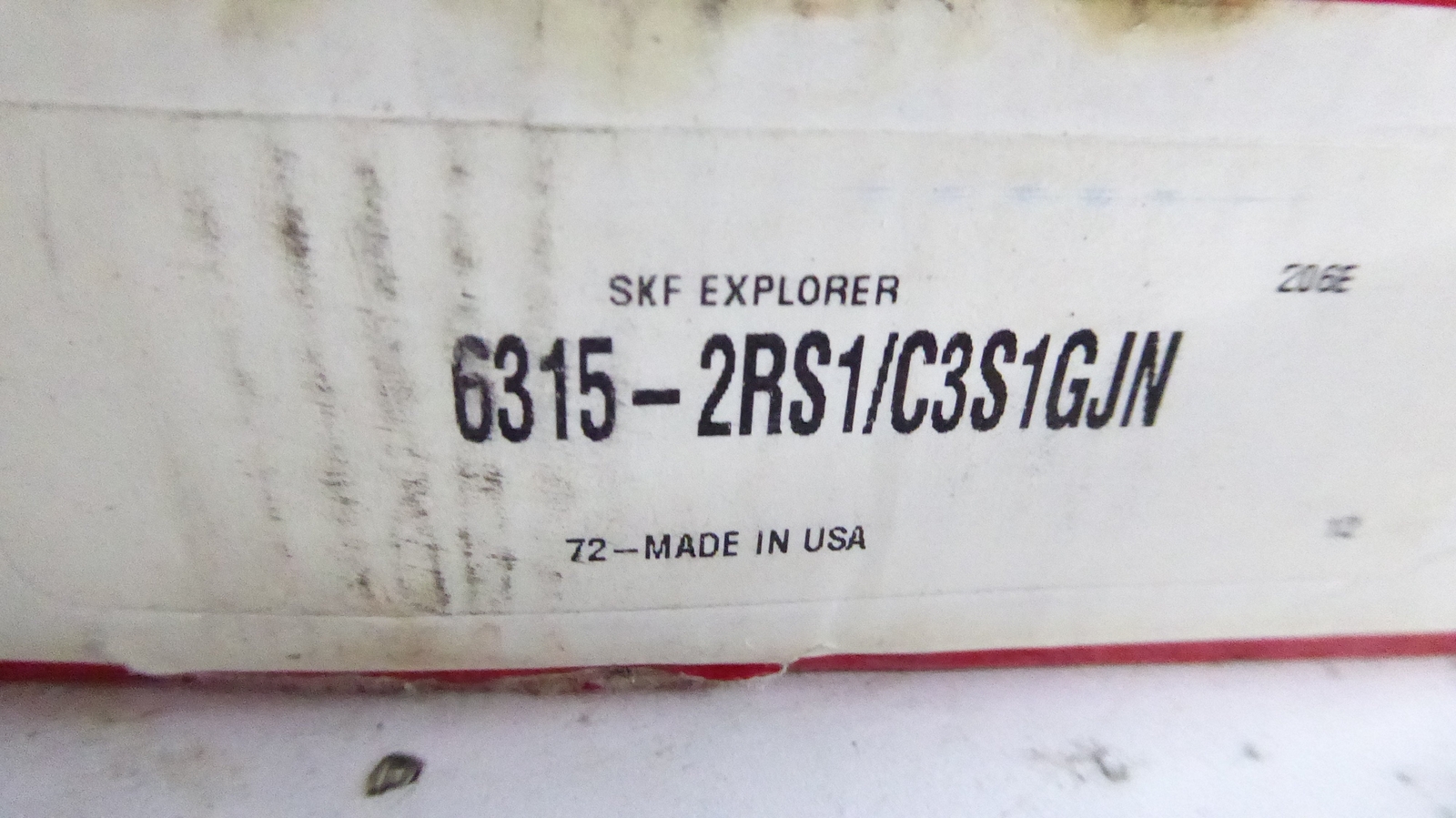 SKF 6315-2RS1/C3S1GJN Deep Groove Ball Bearing