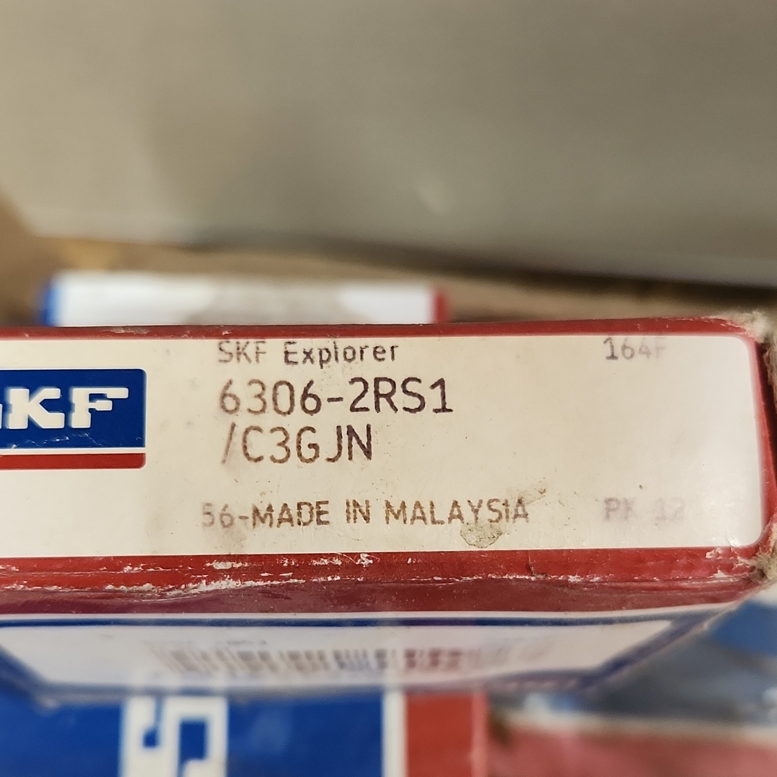 36 pack SKF Explorer Deep Groove Ball Bearing 6306-2RS1/C3GJN 30x72x19mm Steel