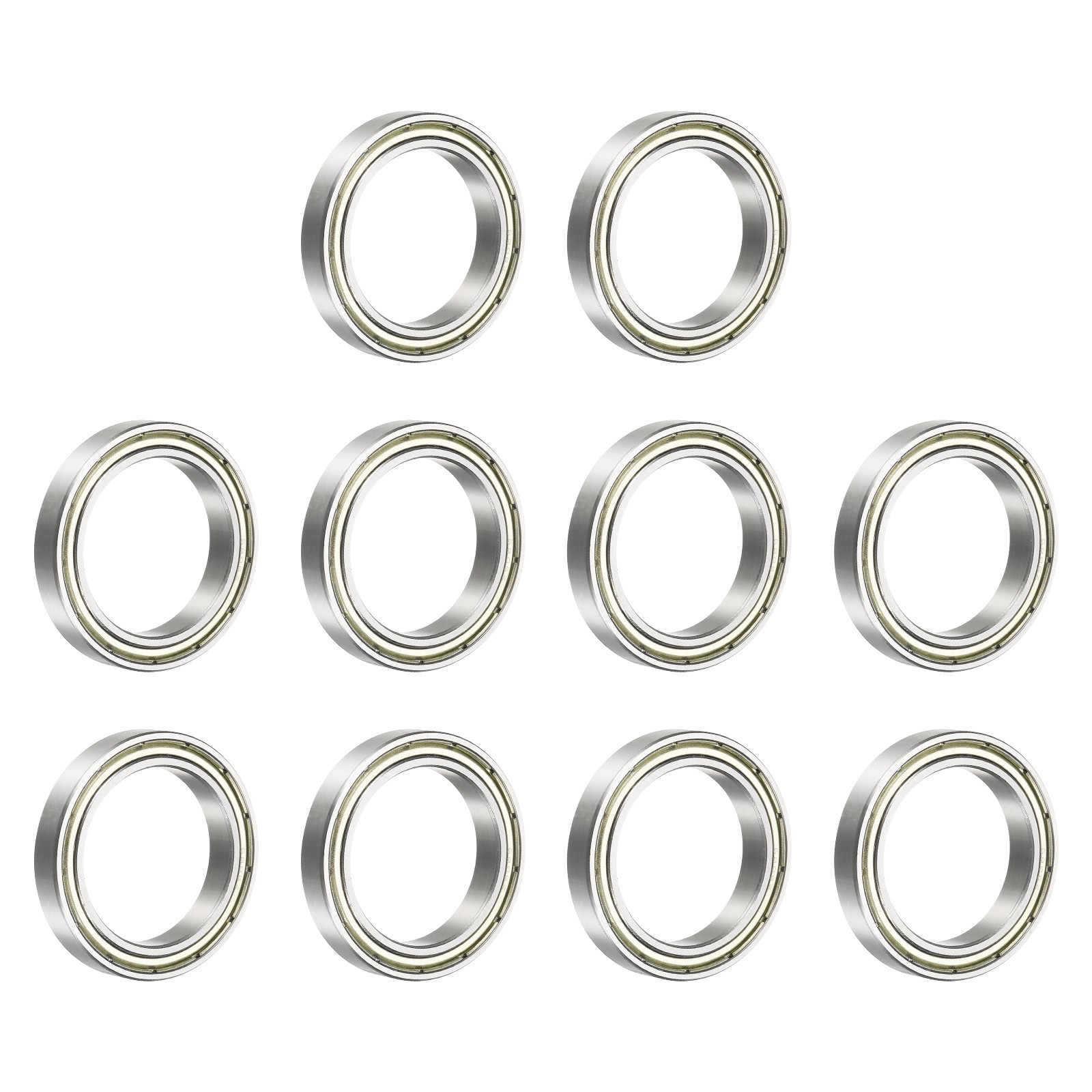 10 Pcs 6806ZZ Deep Groove Ball Bearings, 30x42x7mm Double Shield Bearing