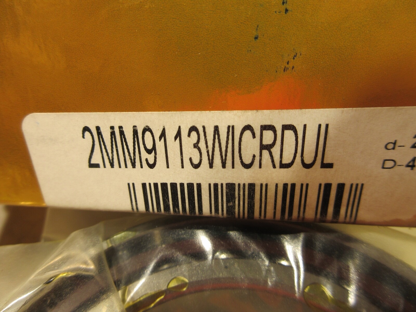 TIMKEN 2MM9113WICRDUL, SPINDLE ANGULAR CONTACT BALL BEARING DUPLEX SET, AA0202