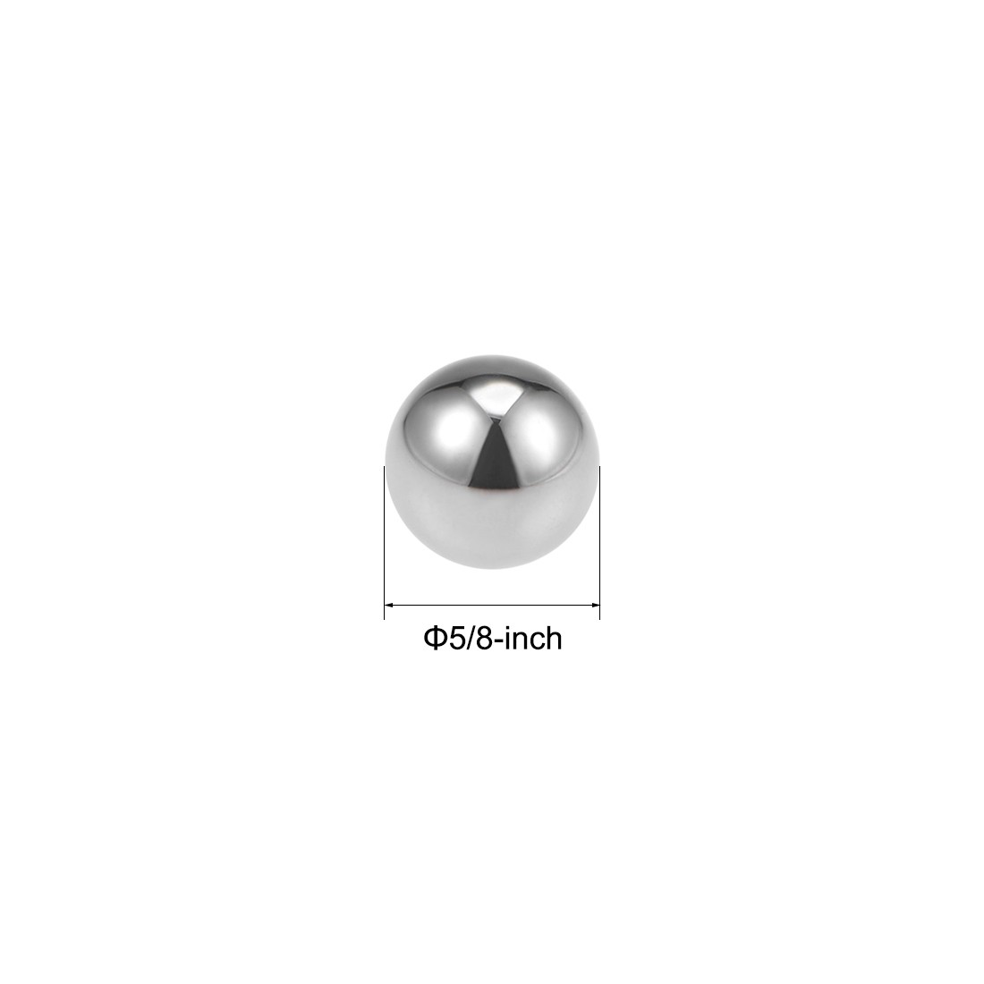Bearing Balls 5/8-inch 304 Stainless Steel G100 Precision 10pcs