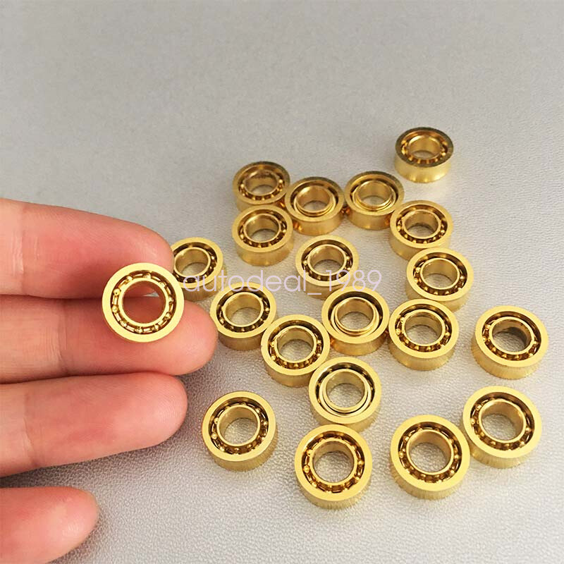 Pack of 20pcs Gold Gilding R188 10 Balls Toys Roller Bearings 1/2″ X 1/4″ Speedy