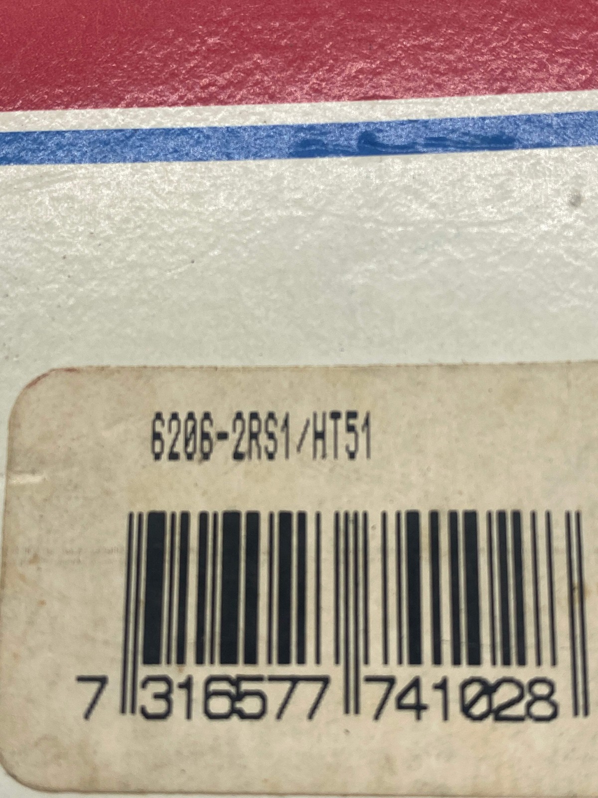 SKF 6206-2RS1/HT51 Ball Bearing (Open Box)