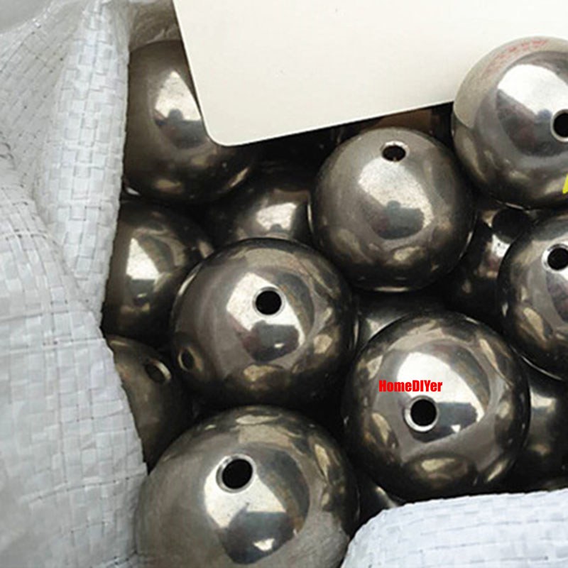 Dia 2mm-60mm Solid Stainless Steel Through Hole Balls Smooth Drilling Steel Ball