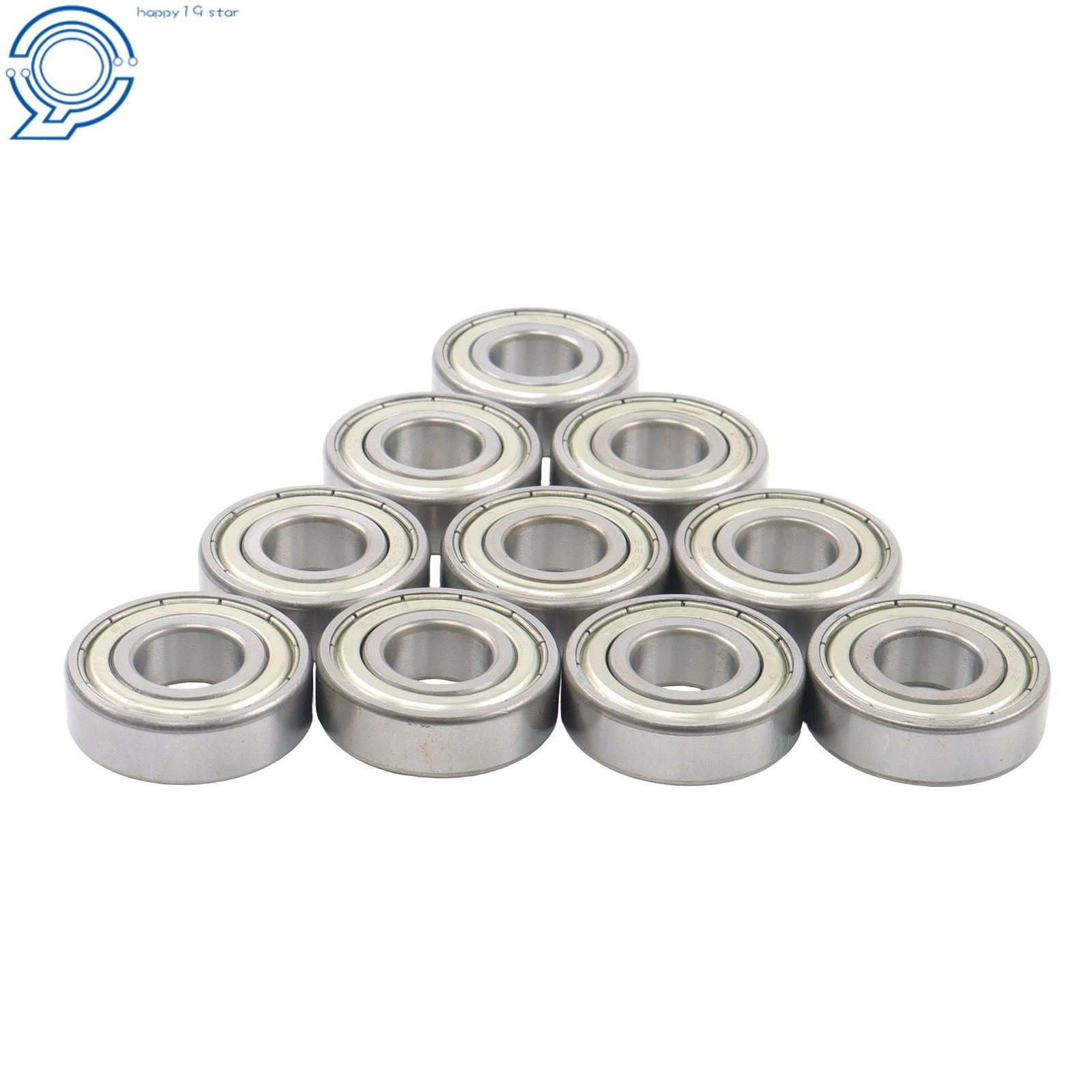 20x47x14mm Ball Bearing 6204-ZZ 10 Pcs Double Shielded Precision Steel