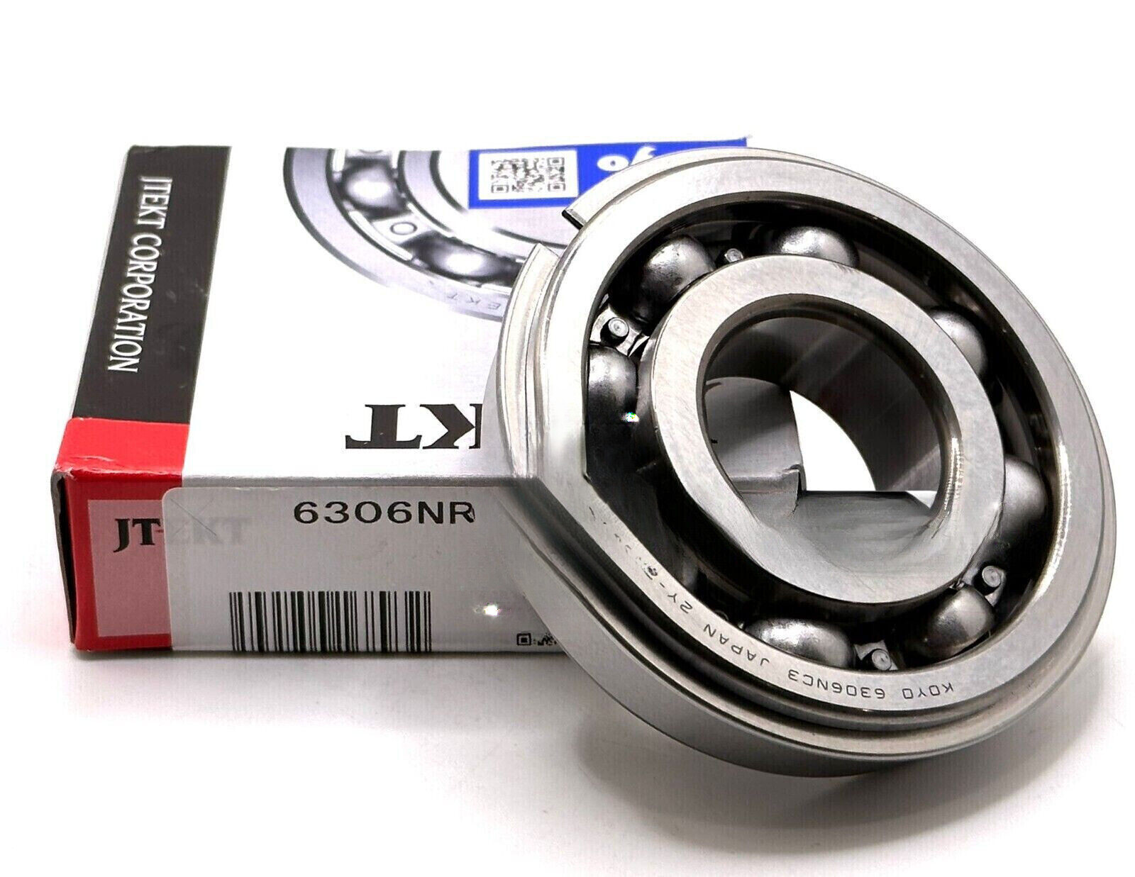 NEW 6306 NR C3 KOYO BALL BEARING, SNAP RING 30x72x19mm FREE SHIPPING