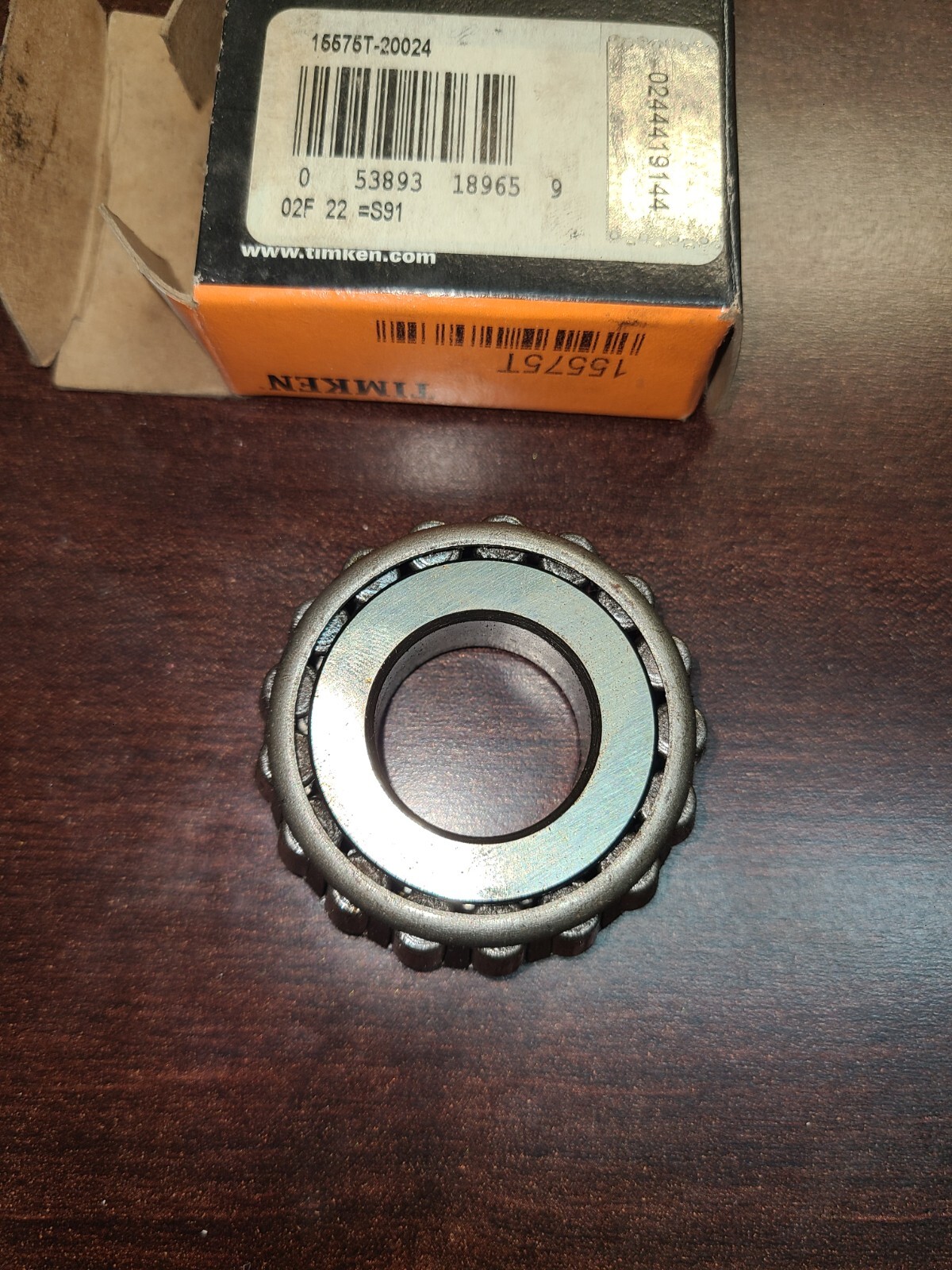 TIMKEN Tapered Roller Bearing Cone – 0.9375 in Bore, 0.6875 in Width, Steel