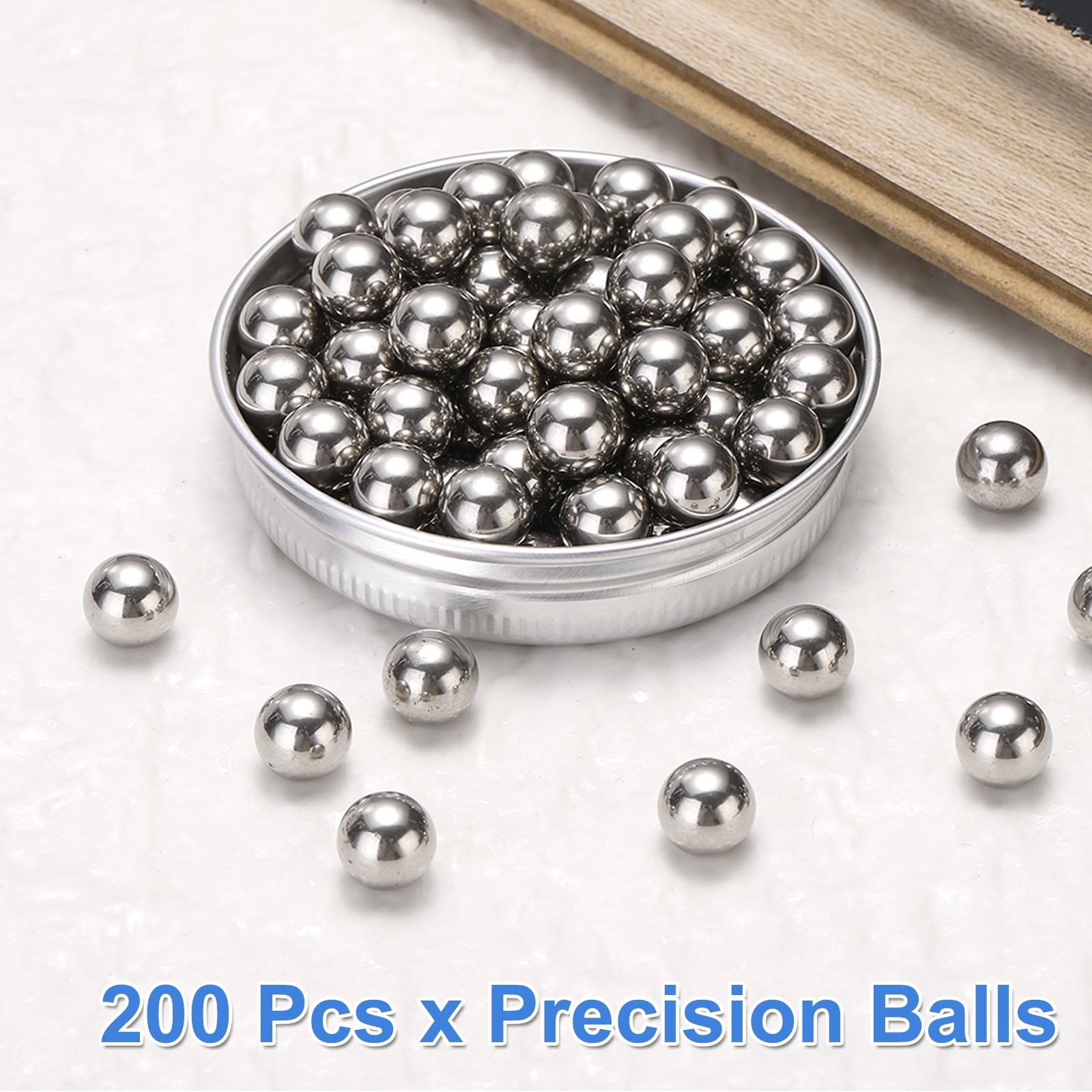 200Pcs Precision Balls 9/32″ G100 Solid Stainless Steel Bearing Balls
