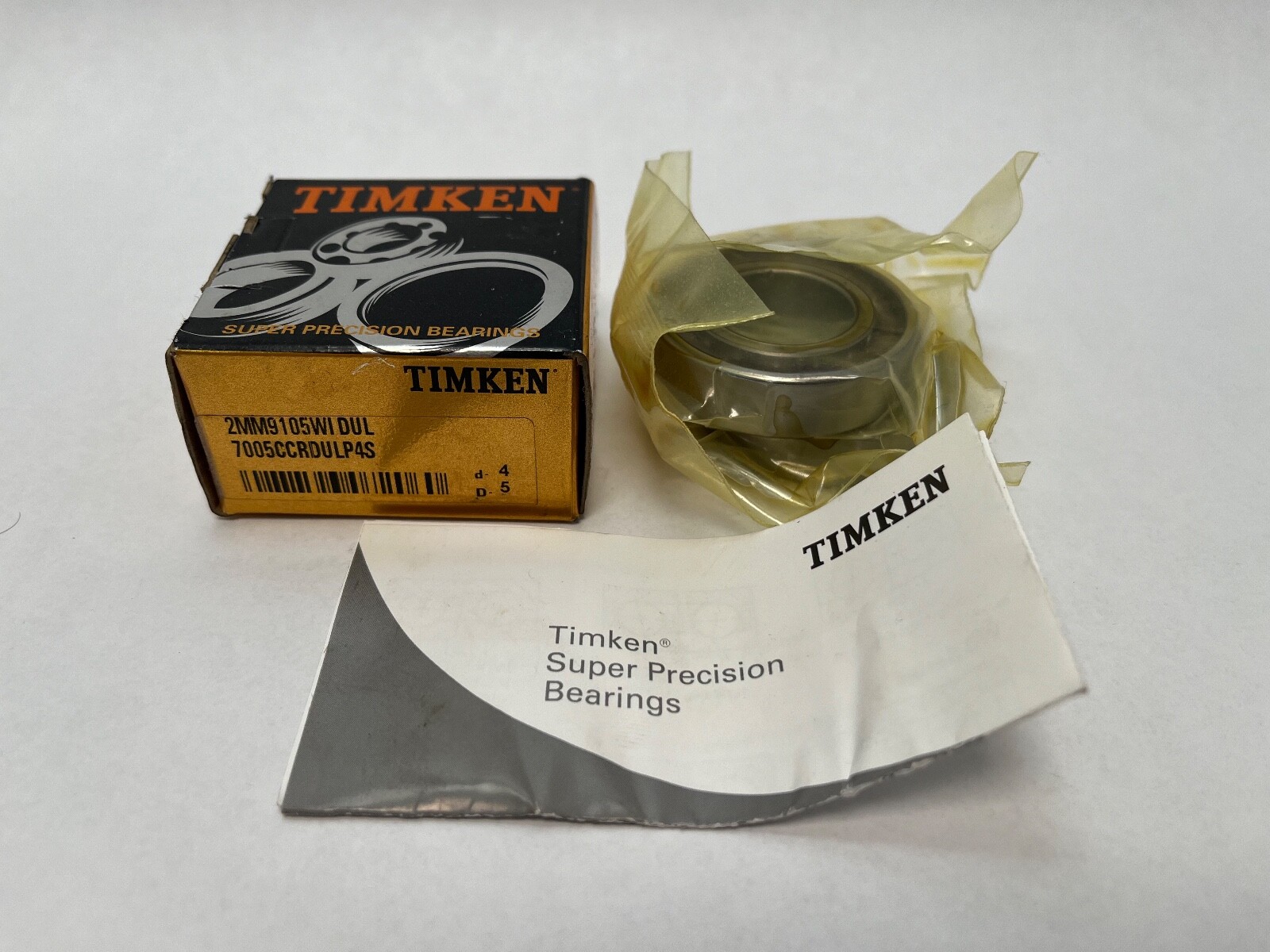 Fafnir 2MM9105WI-DUL Bearing 25x47x12 mm 7005-C 2MM 9105 WI DUL USA Timken 2 Pcs
