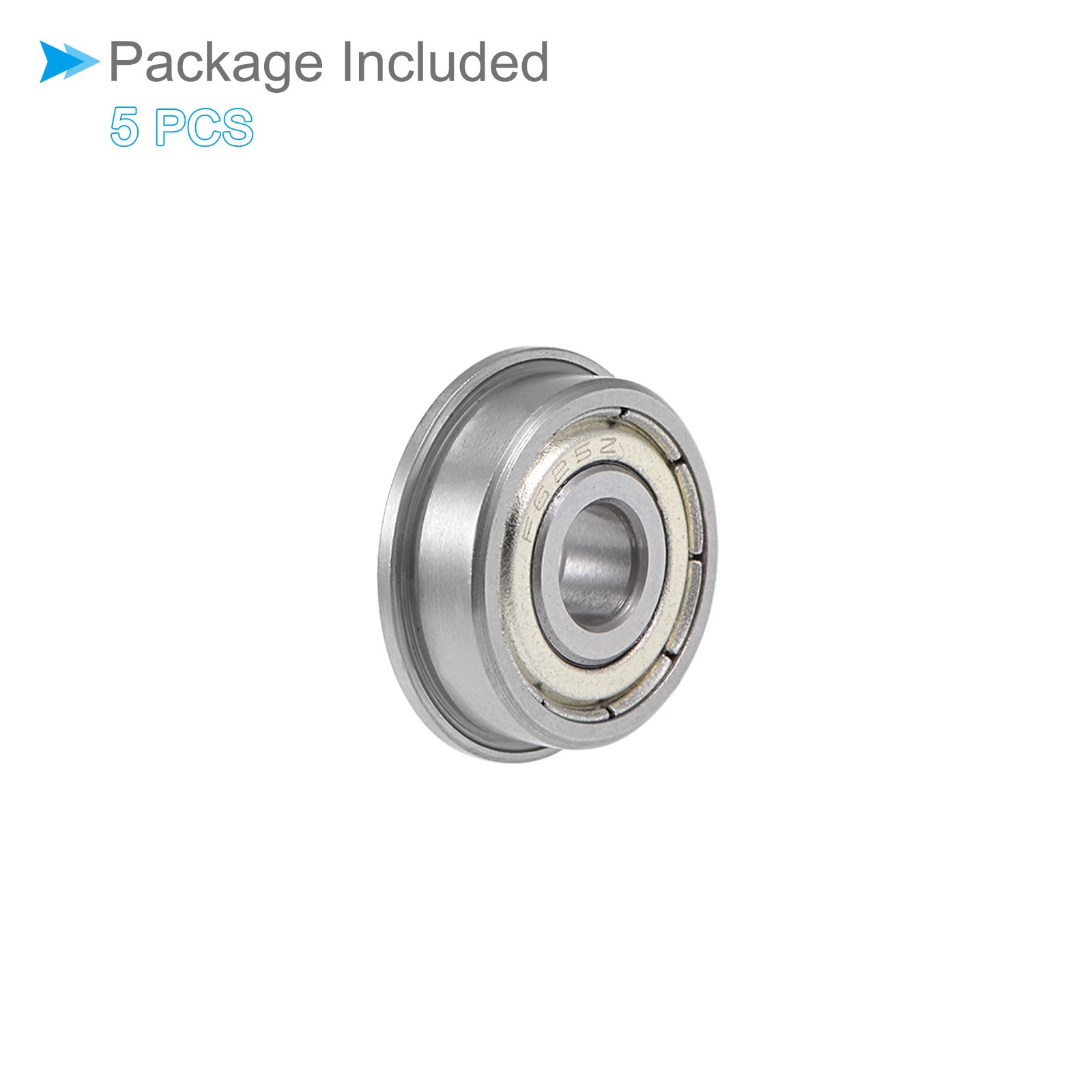 Deep Groove Ball Bearing, F625ZZ Double Sealed for Machinery, 5Pieces