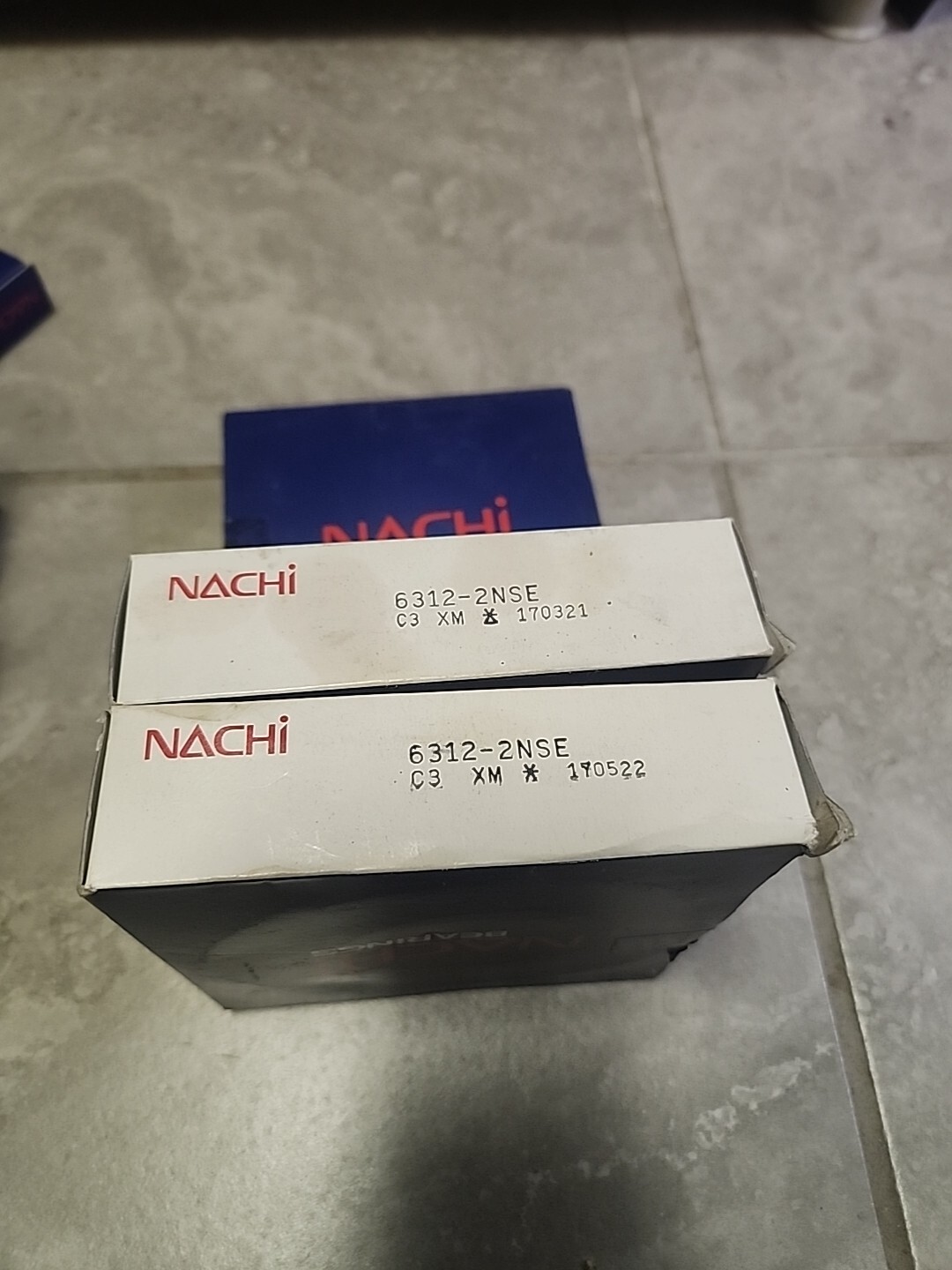6312-2NSE CM NACHI Brand Rubber Seal Ball Bearing 60x130x31 6312 2RS 6312RS