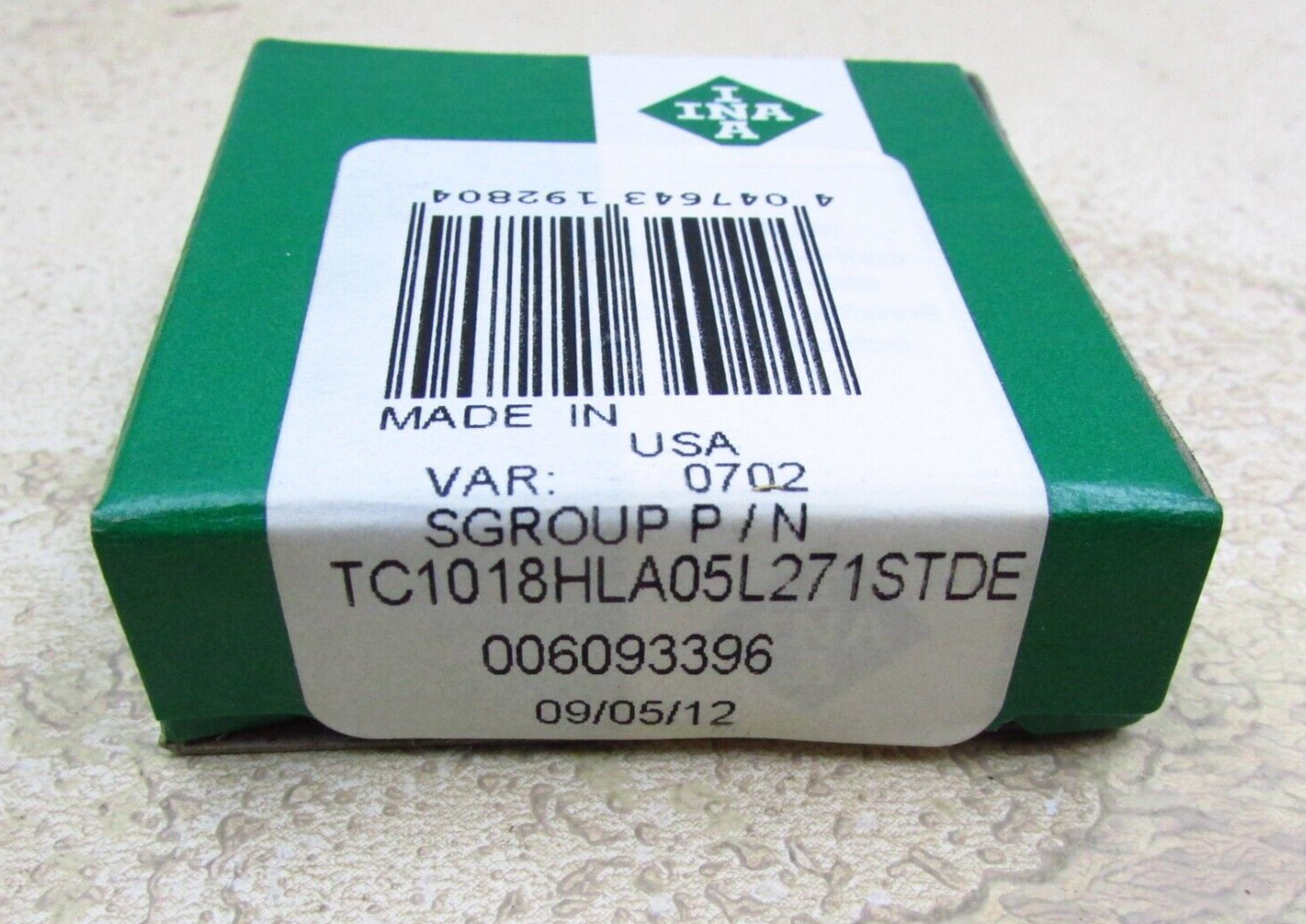 QTY 2 INA Needle Roller Thrust Bearing TC1018, 5/8″ Bore 1-1/8″ OD 0.078 Height