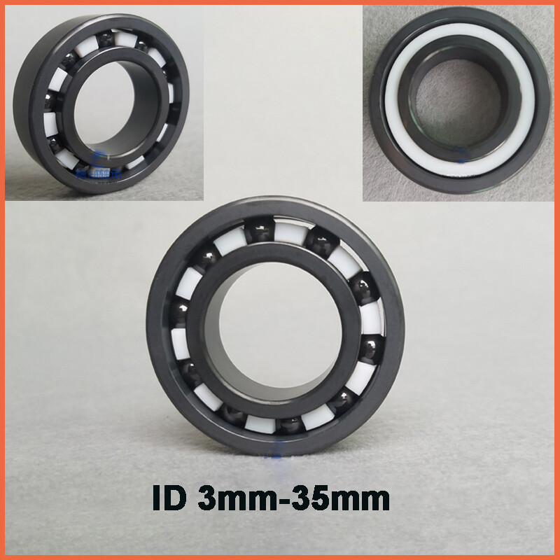 693-6906 Silicon Nitride Full Ceramic Ball Bearings ID 3mm-35mm Si3N4 Insulation