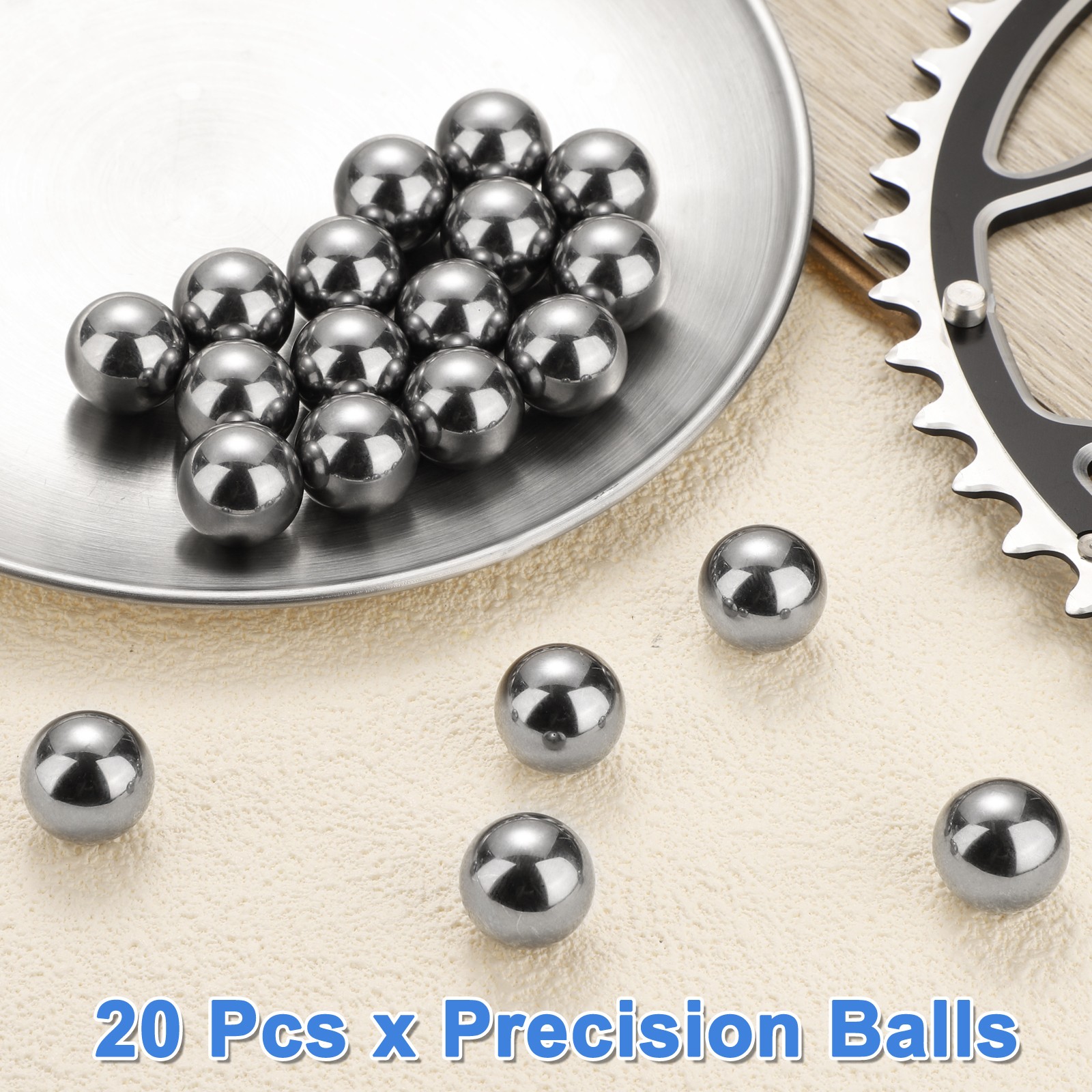20pcs Precision Balls 17mm Diameter G16 Solid Chrome Steel Bearing Balls