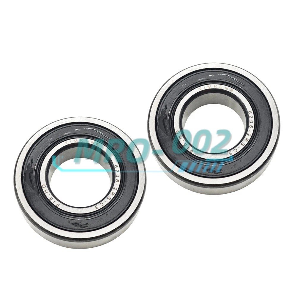 2PC NEW TIMKEN 6205-2RS 25X52X15MM Double Rubber Seal Bearings One year warranty