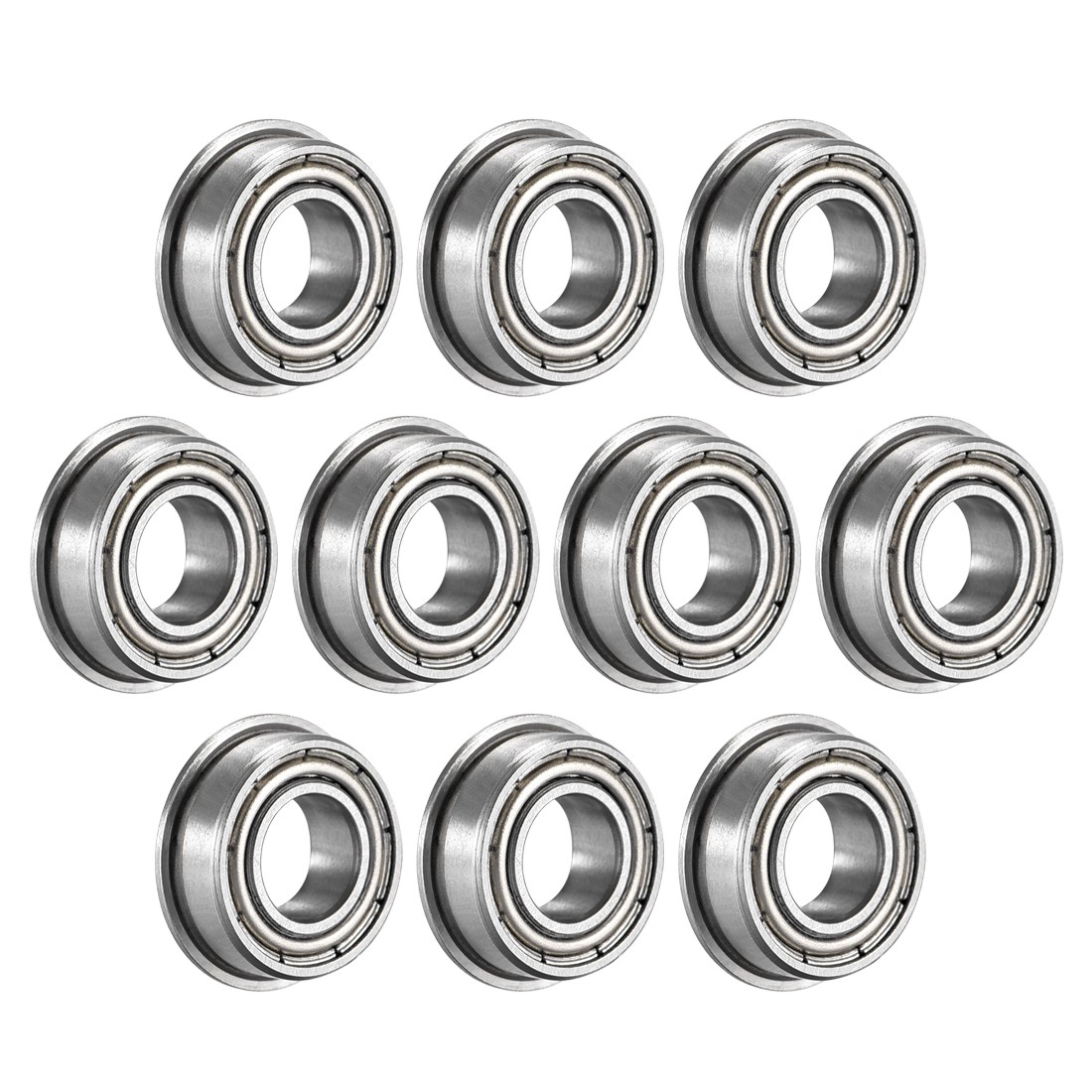 10pcs MF126ZZ Flanged Ball Bearing Double Metal Shielded GCr15 Chrome Steel