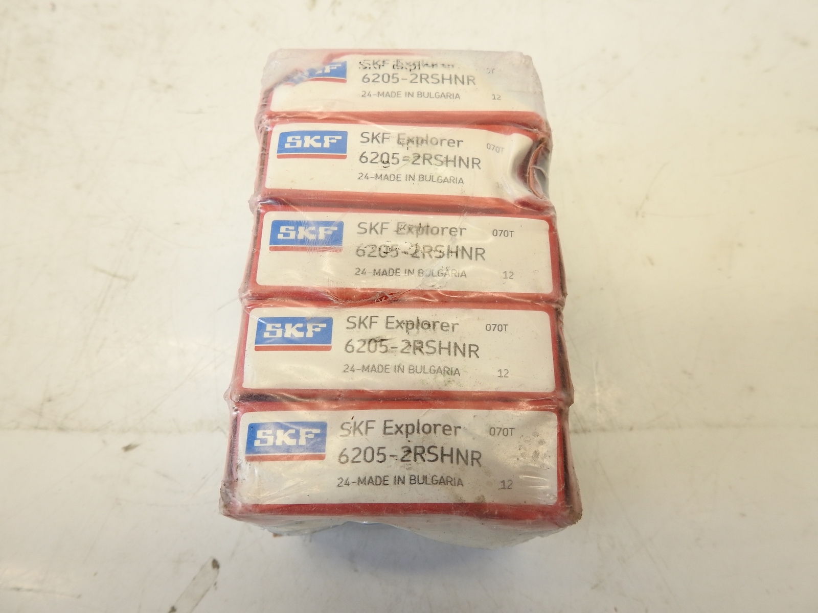 (5 Pk) 62052RSRNR Sealed Snap Ring Deep Groove Ball Bearing 25x52x15mm
