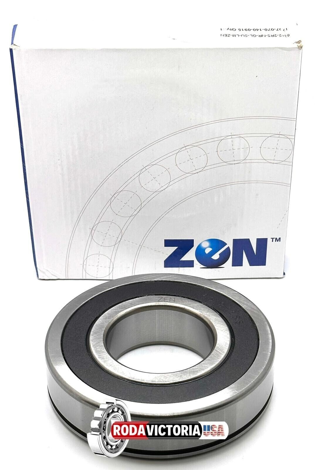 ZEN 6312 2RS DEEP GROOVE BALL BEARING, RUBBER SEALED 60x130x31mm